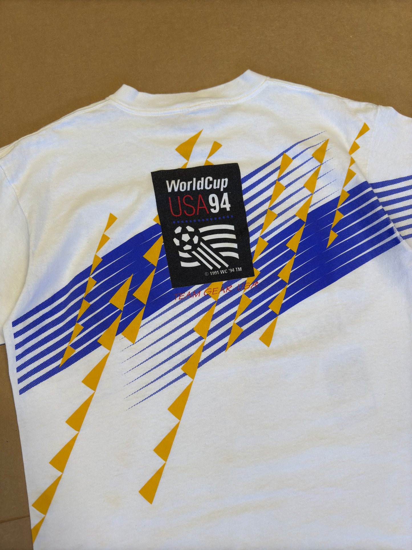 1994 USA World Cup Boston Host City AOP Tee L