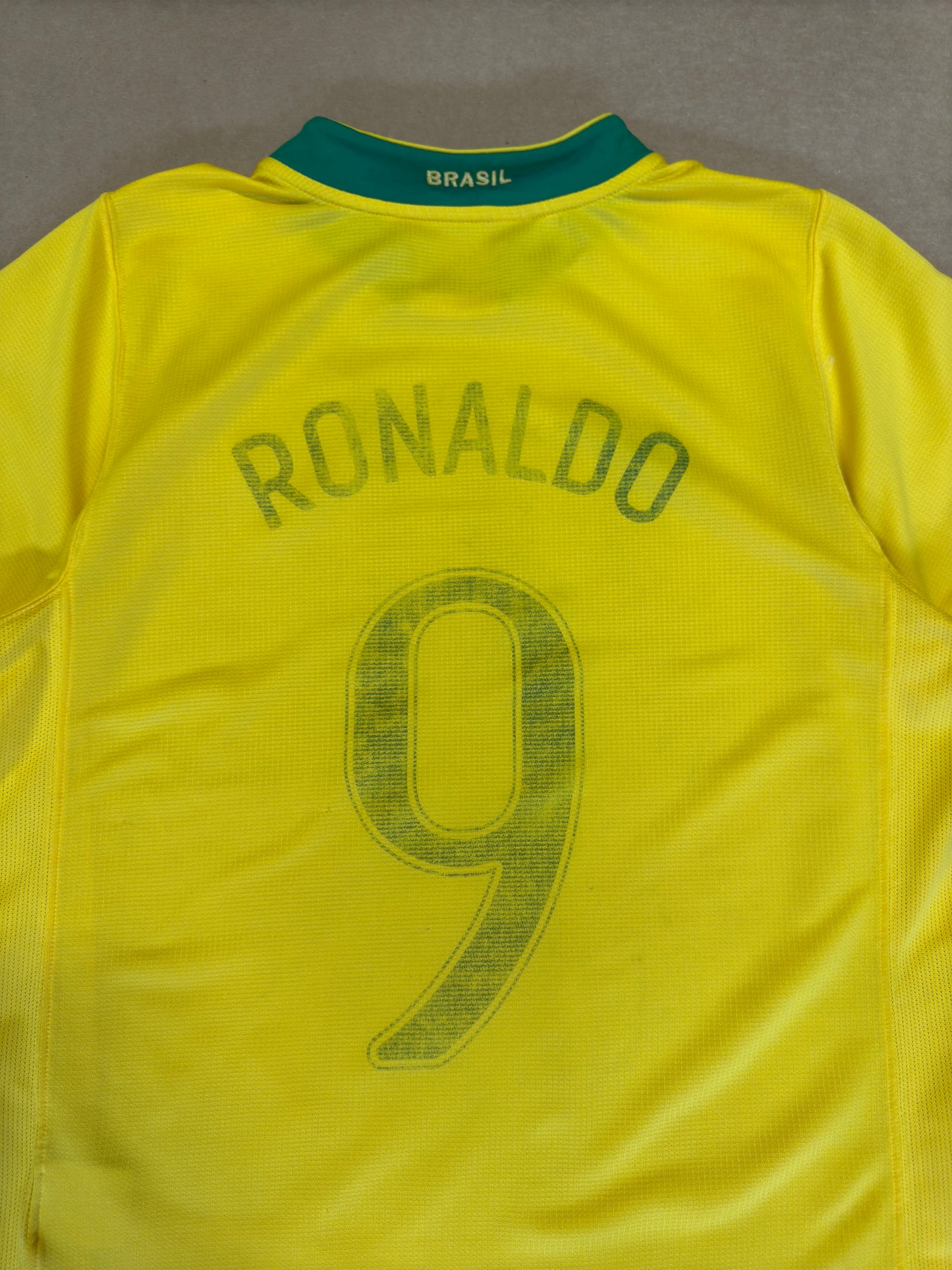 2006 World Cup Ronaldo #9 Brazil Soccer Jersey M