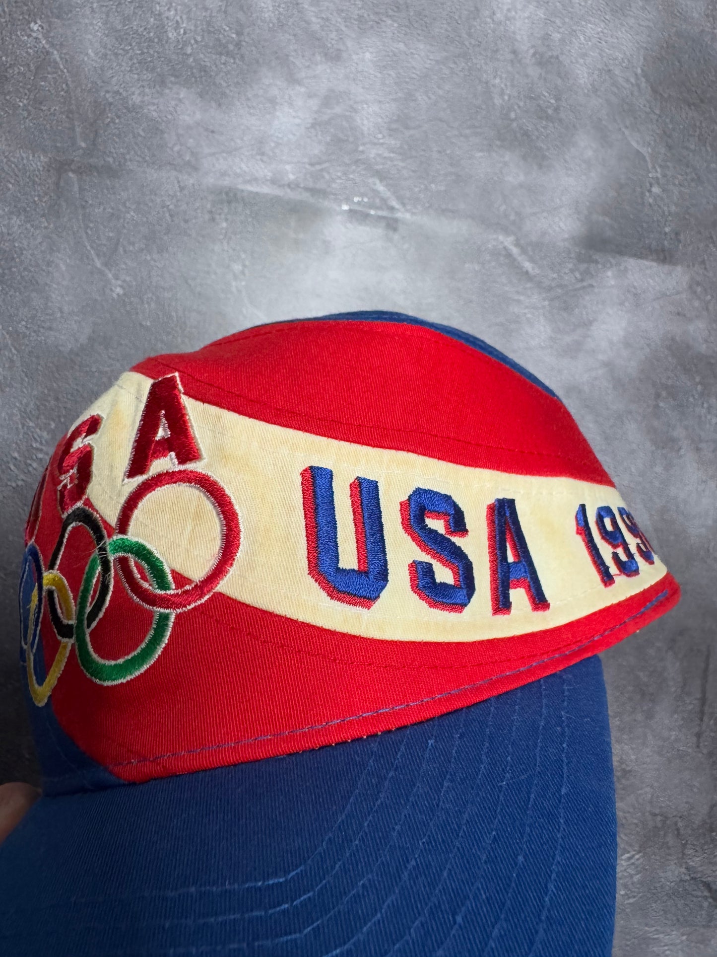 1997 USA Olympics Wraparound Flag Snapback Hat
