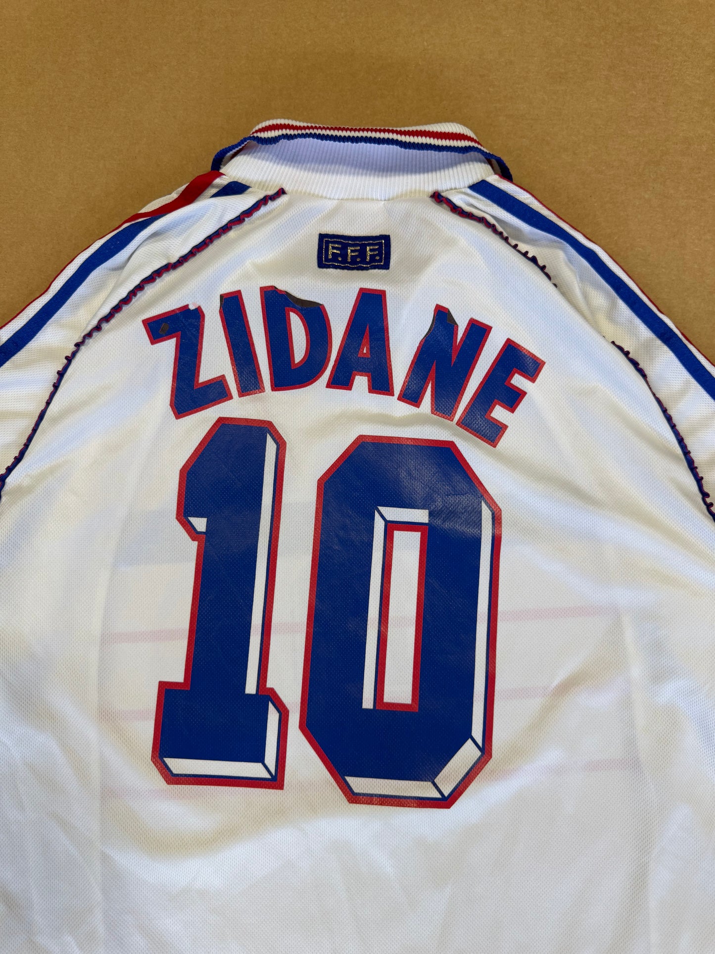 1998 World Cup Zidane #10 France Soccer Jersey XL