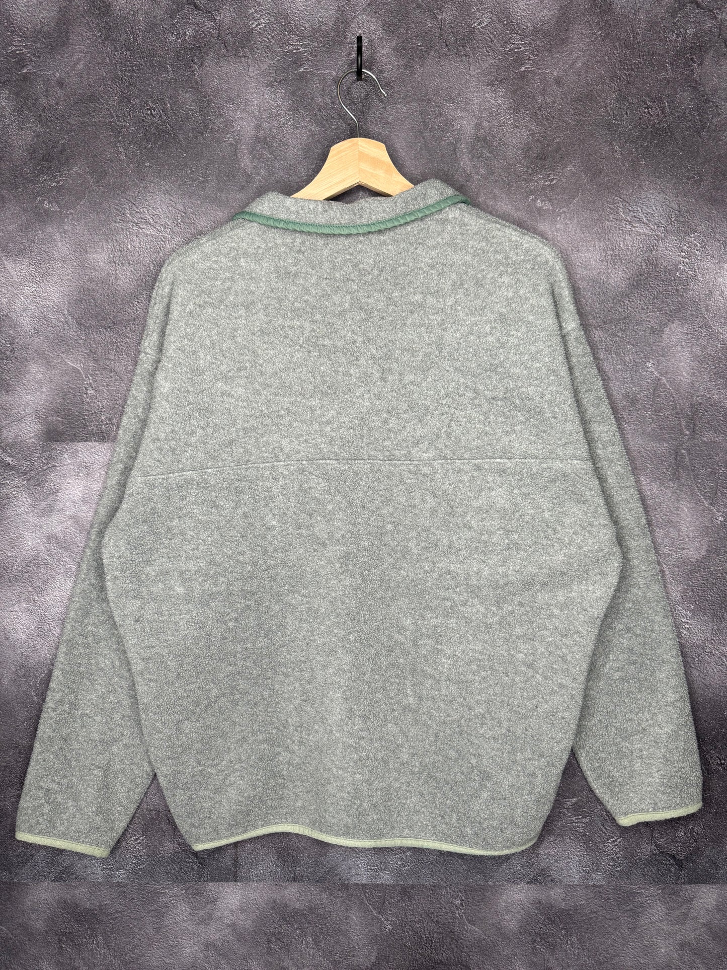 Y2K Gray & Mint Patagonia Synchilla Sweatshirt L