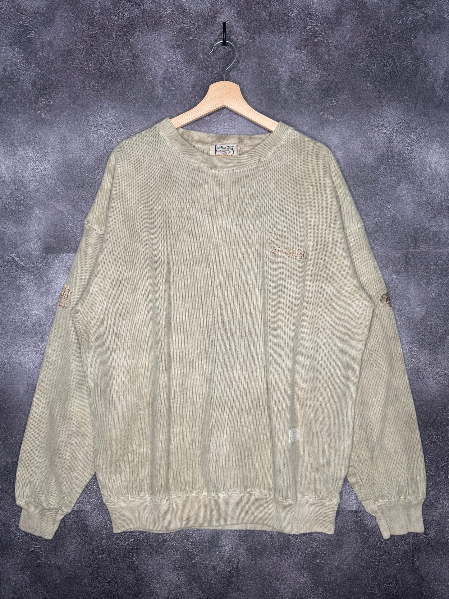 Rare 90s Frank Sinatra 80th Celebrity Invitational Golf Tournament Sweatshirt XL