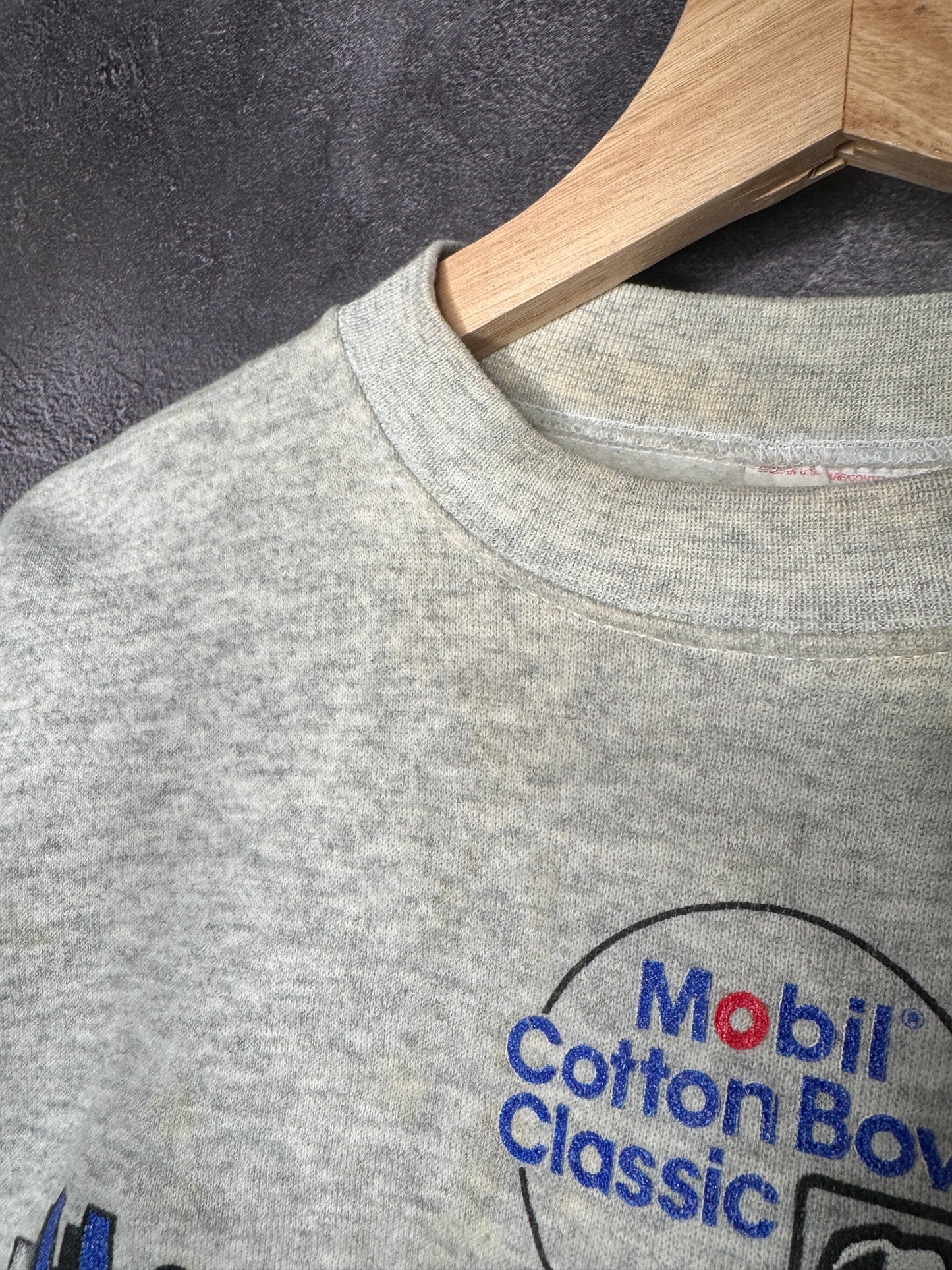 1991 Texas Longhorns Mobil Cotton Bowl Classic Faded Sweatshirt L