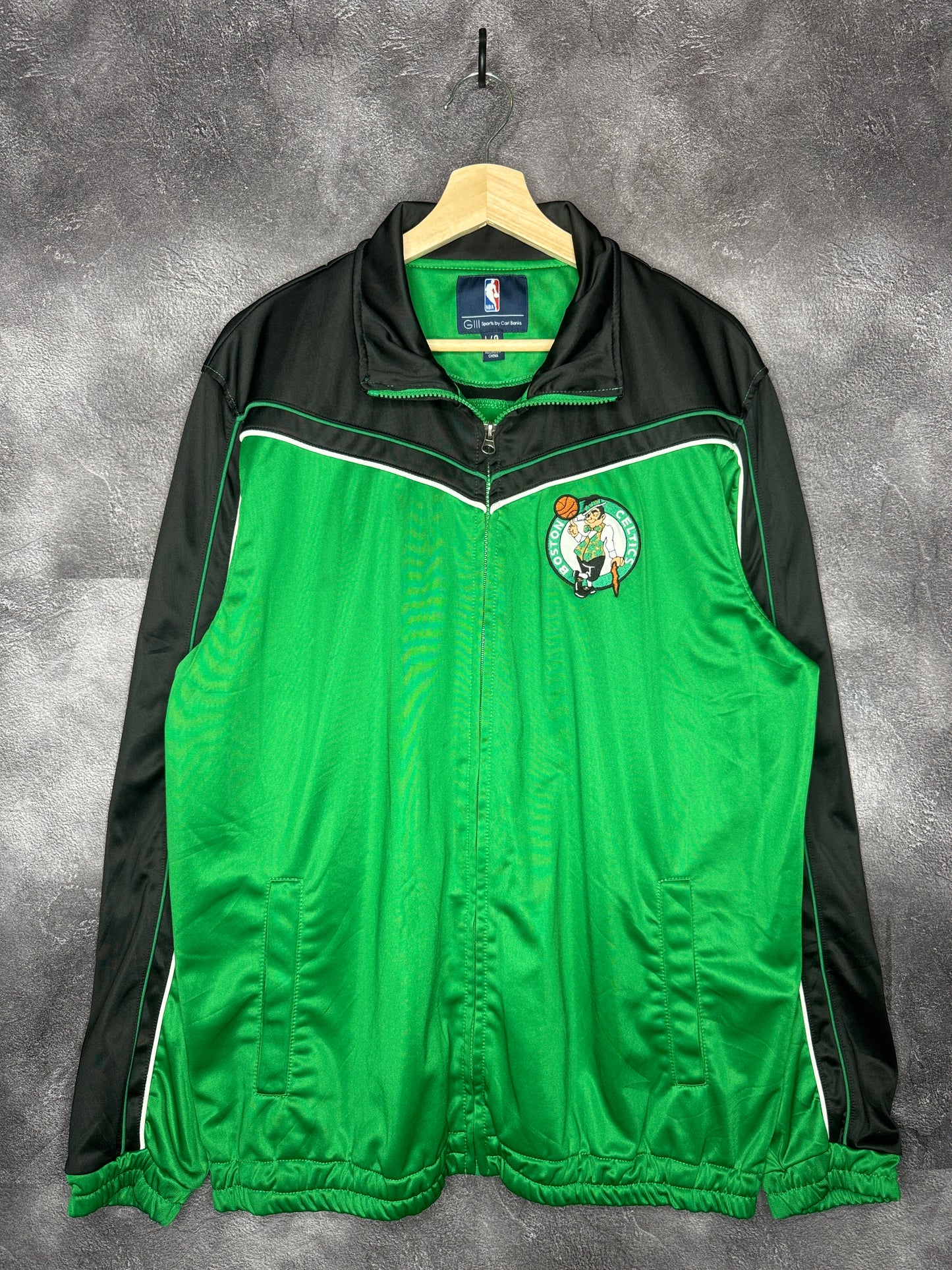 Y2K Boston Celtics GIII NBA Warm Up Jacket L