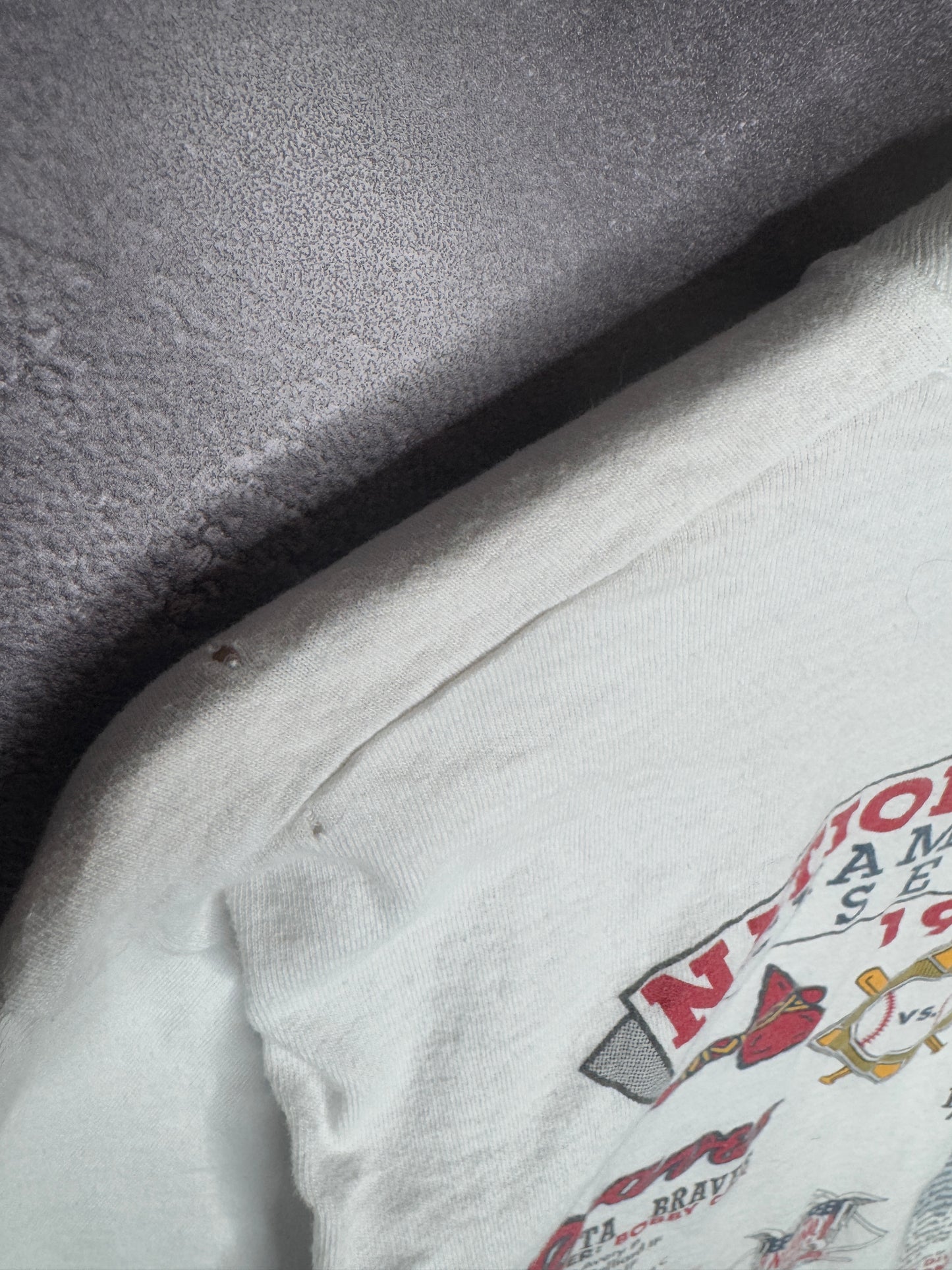 1991 Atlanta Braves Pittsburgh Pirates NLCS Lineup Tee L