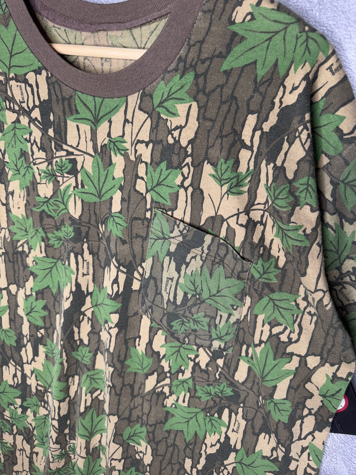 80s Light Camo pocket Tee L