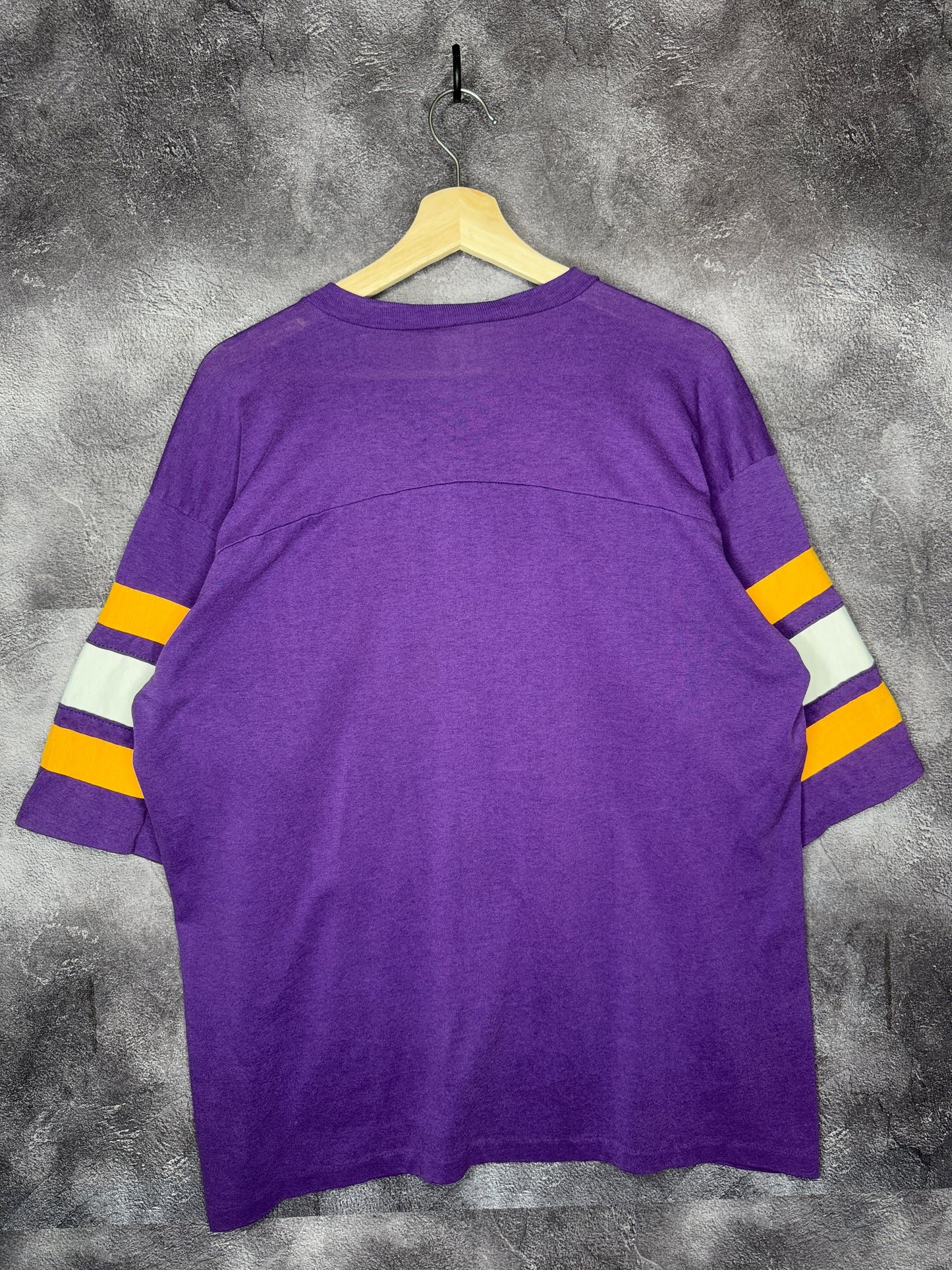 90s Los Angeles Lakers Half Sleeve Two Tone Logo 7 Tee XL