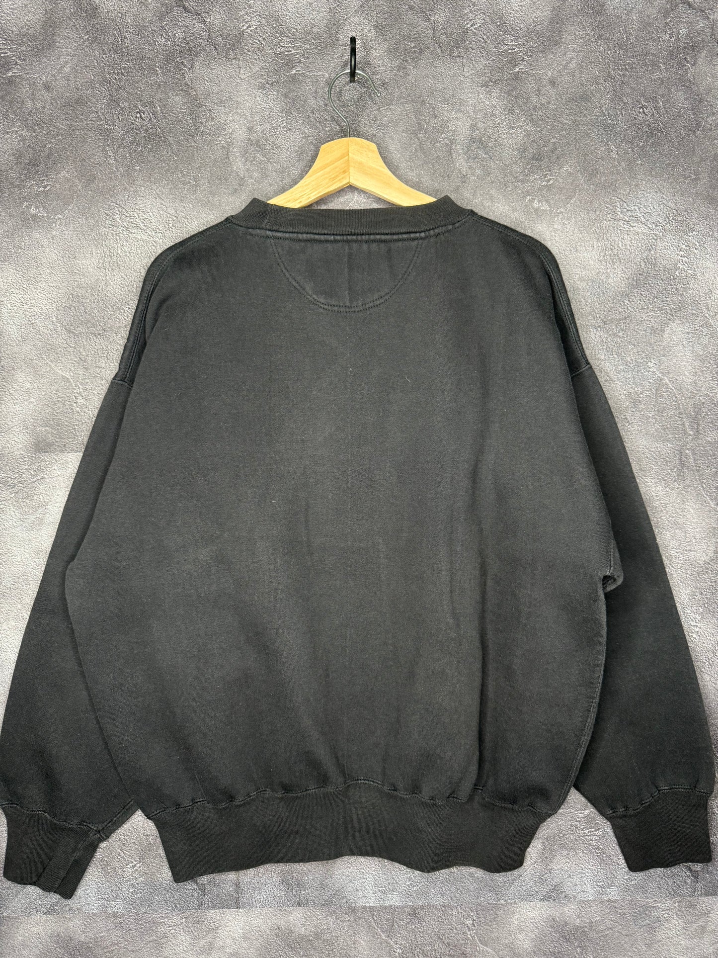 90s Texas Longhorns UT Patch Black Sweatshirt L