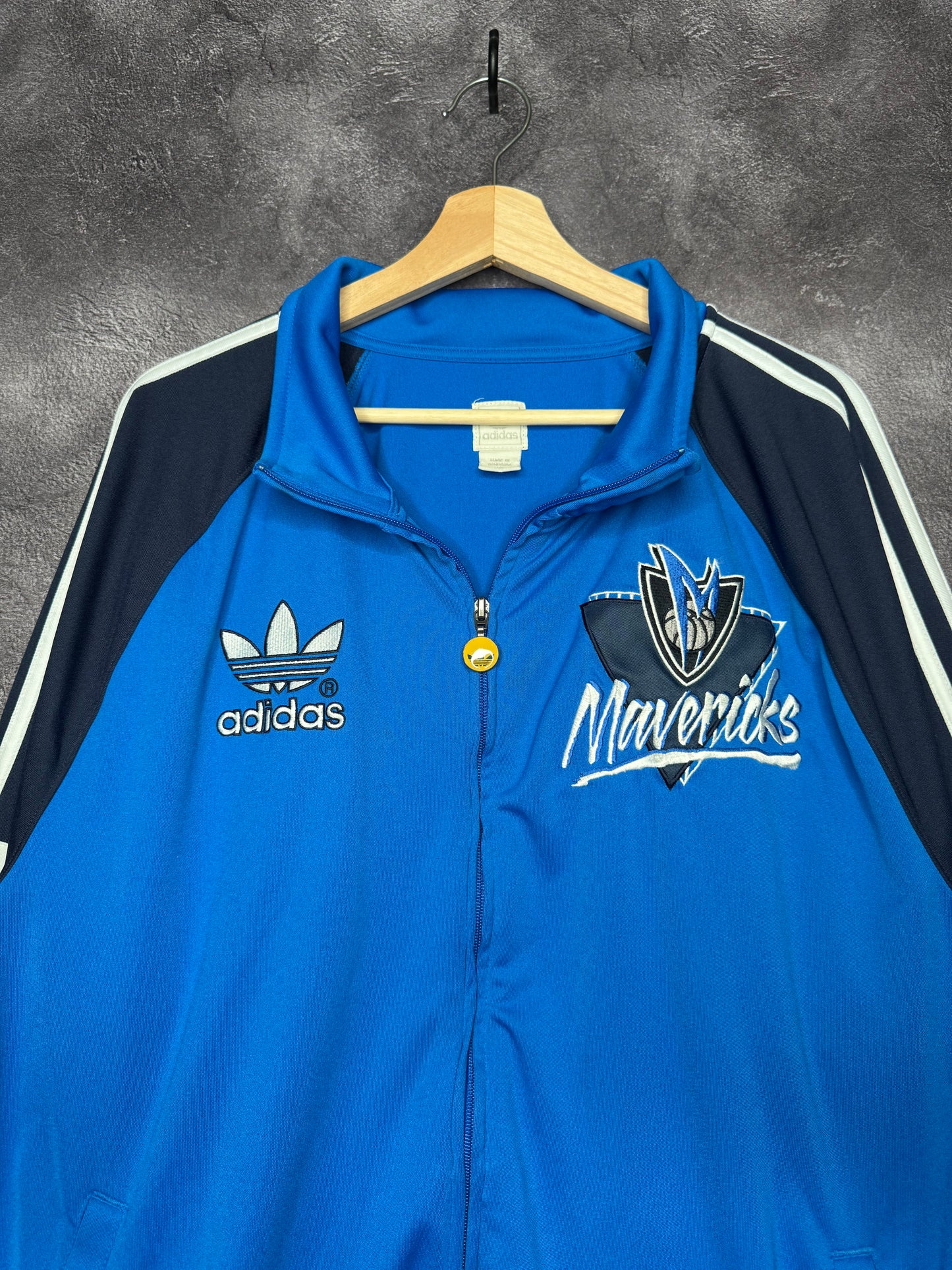 Y2K Dallas Mavericks Adidas Zip Up Jacket 2XL