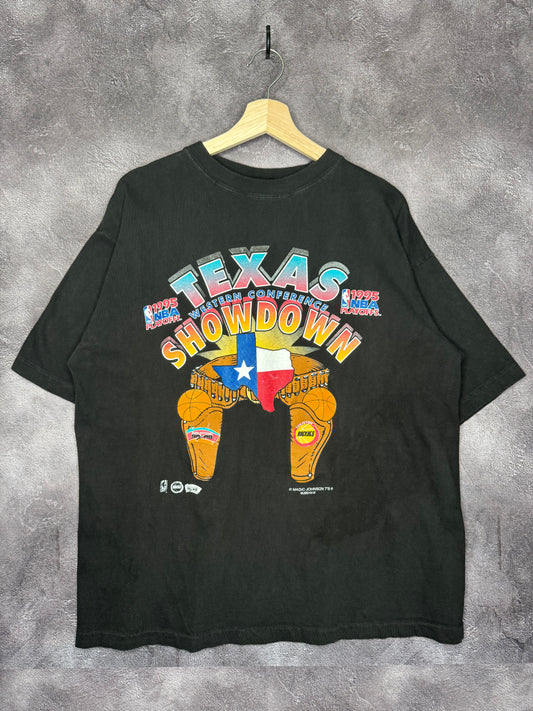 1995 Spurs vs Rockets Texas Showdown NBA Playoffs Tee XL