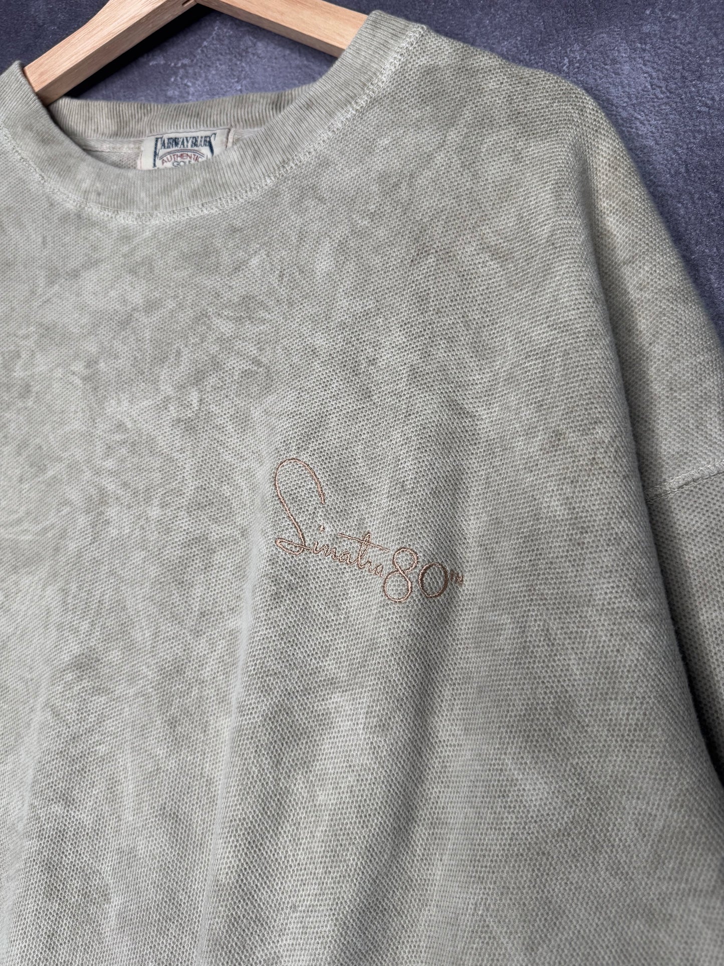 Rare 90s Frank Sinatra 80th Celebrity Invitational Golf Tournament Sweatshirt XL