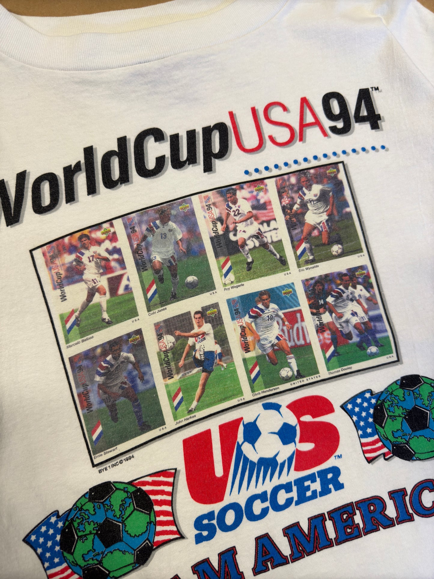 1994 Rare World Cup US Soccer Team America Players Tee XL