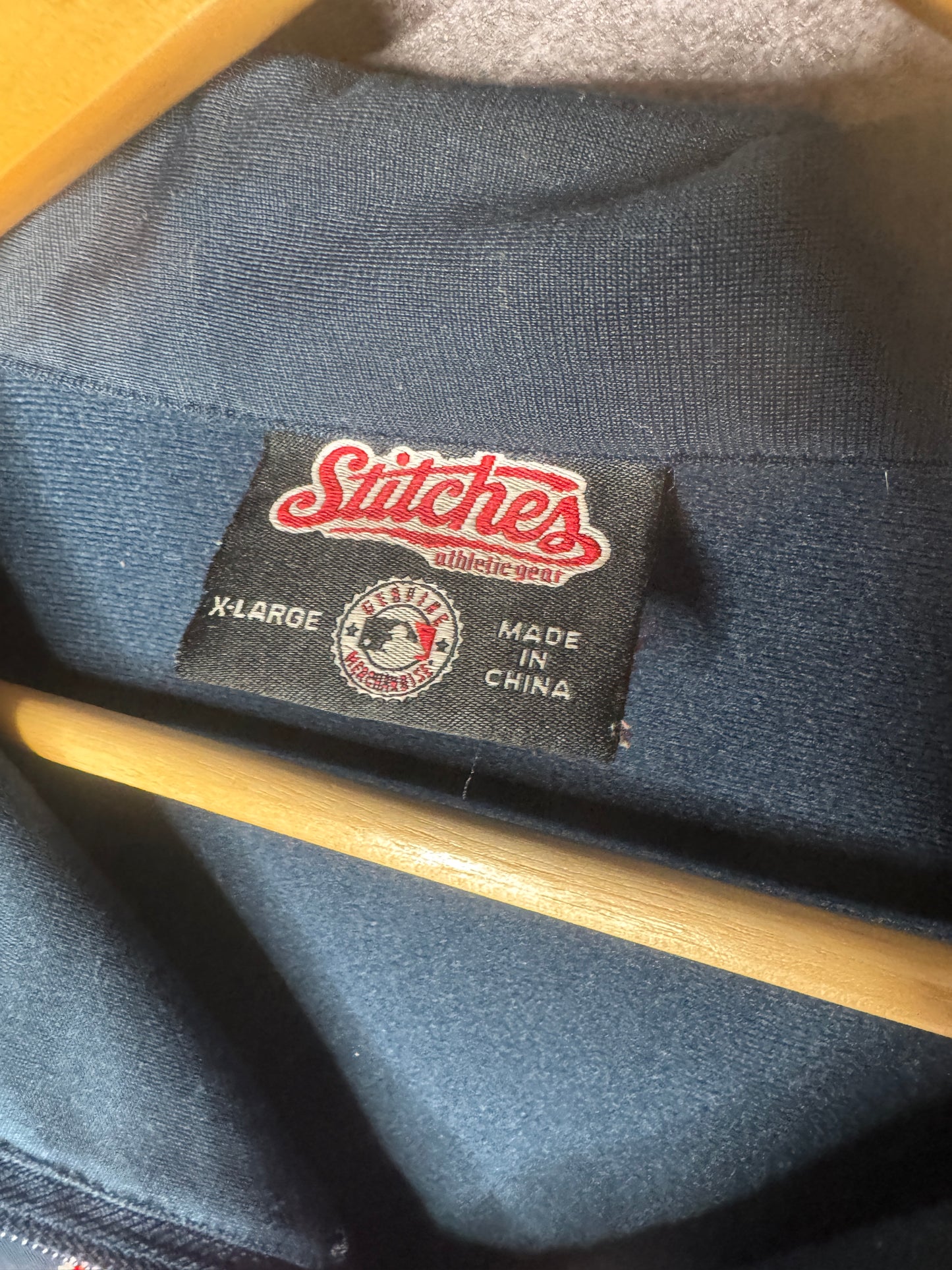 Y2K Boston Red Sox Side Patch Stitches Zip Up Jacket XL