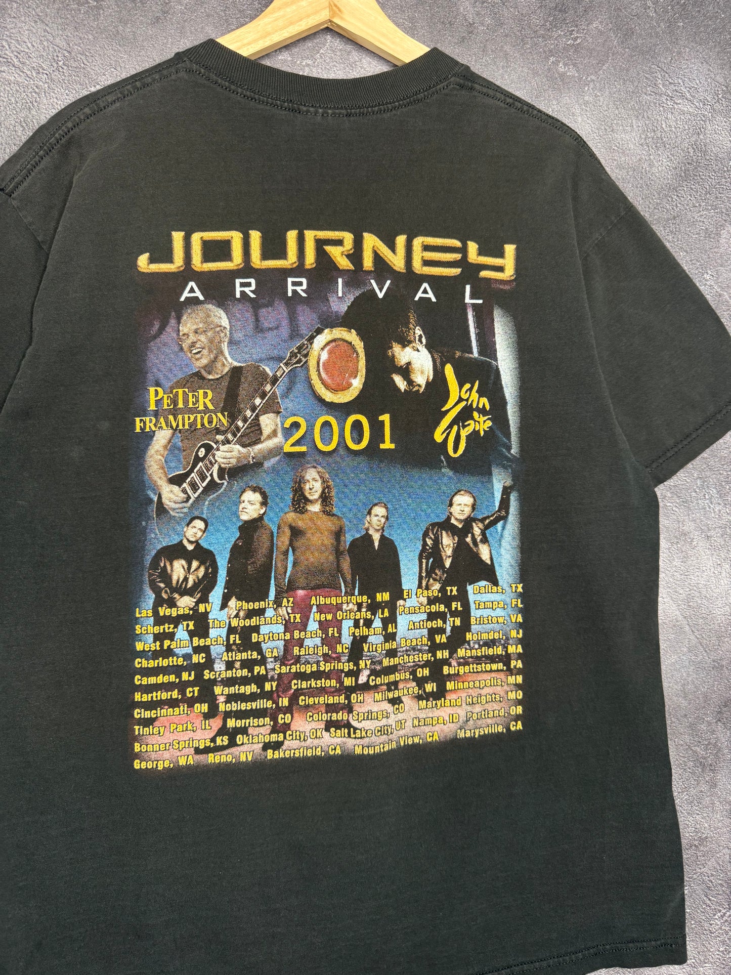 2001 Journey The Arrival Concert Tour Tee L