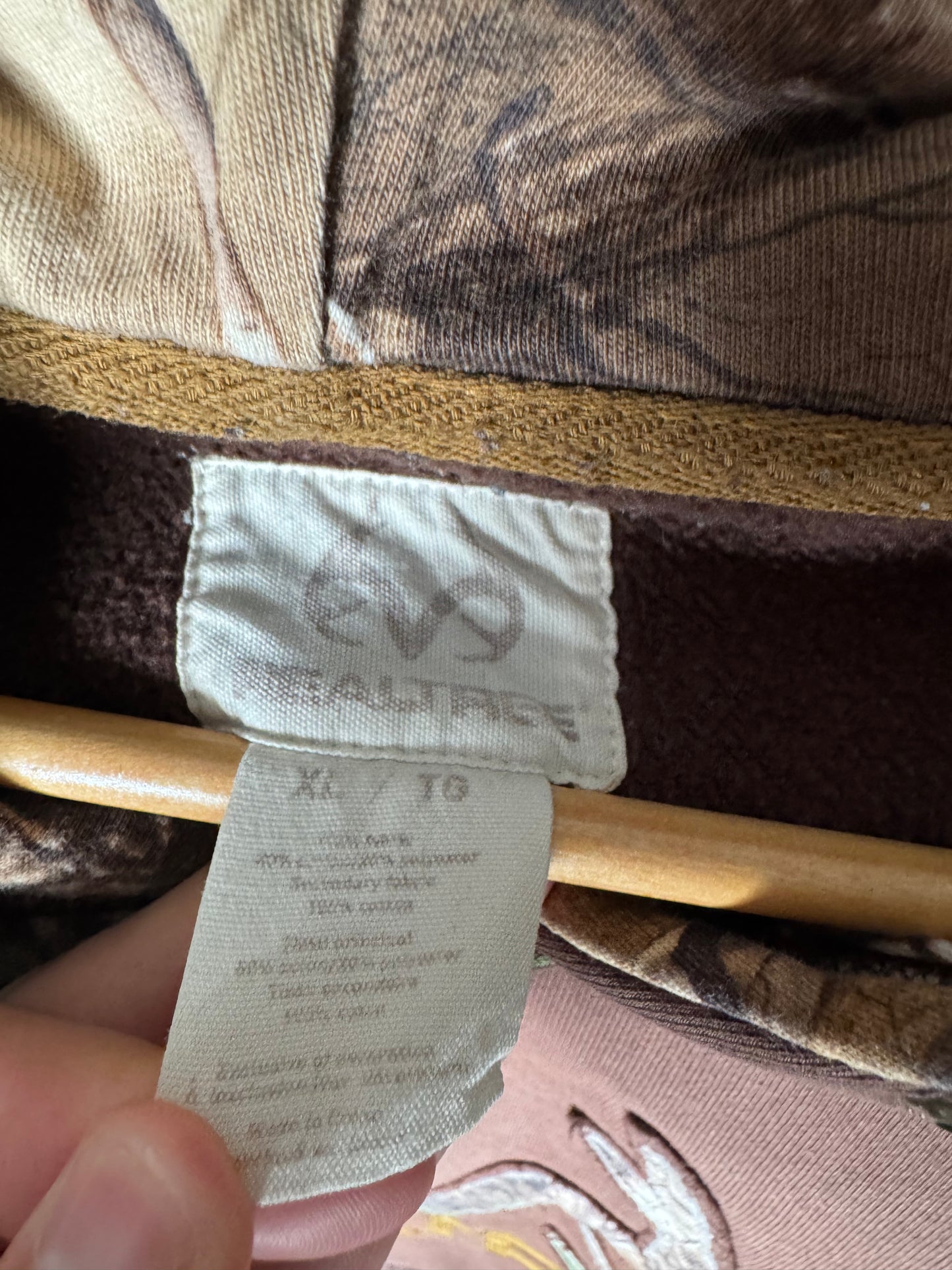 Y2K Realtree Camo Brown Hoodie XL