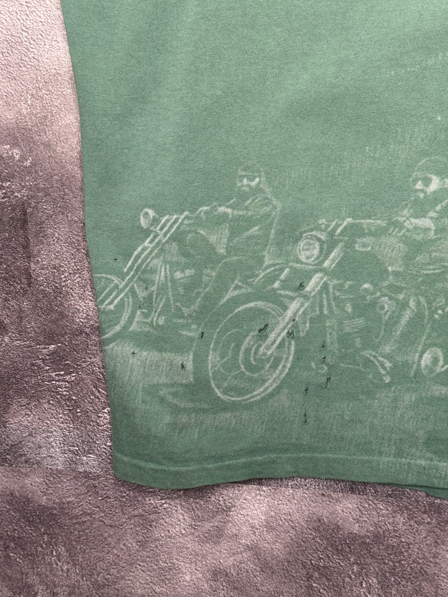 90’s American Biker Houston,Tx Eagle Motorcycle AOP Tee XL