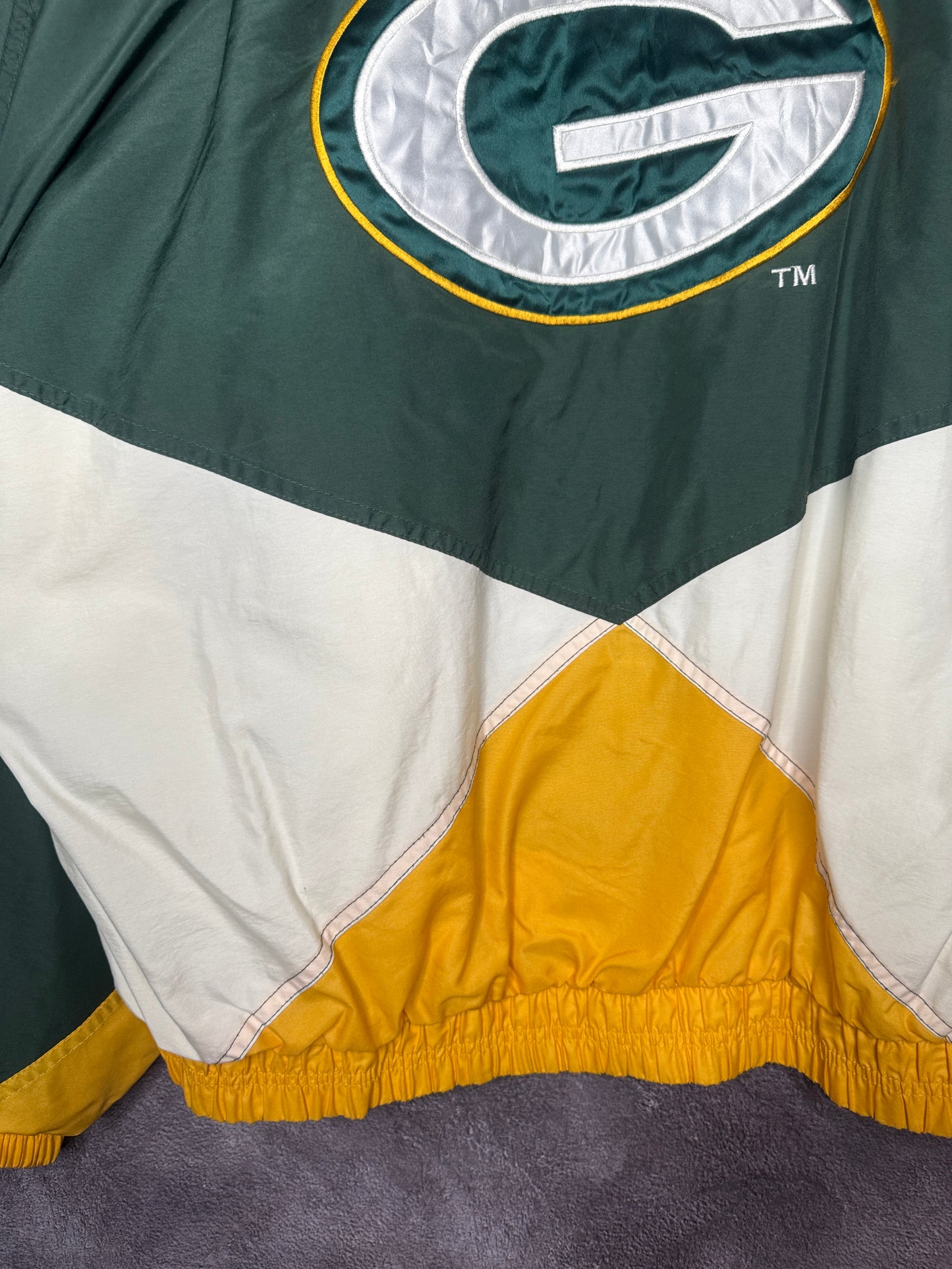 90s Green Bay Packers NFL Pro Line Zip Up Jacket 2XL