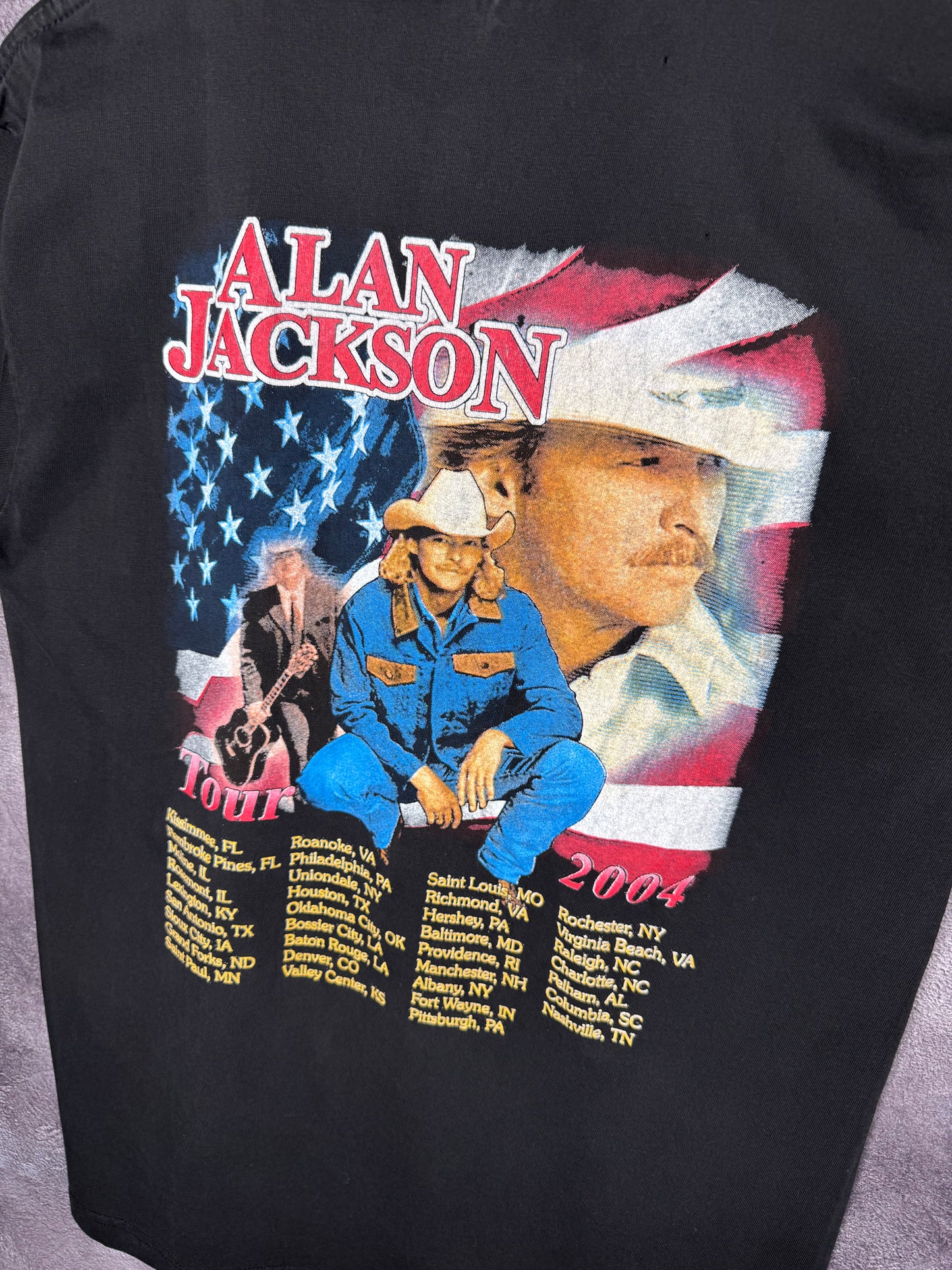 2004 Alan Jackson USA Tour Tee L
