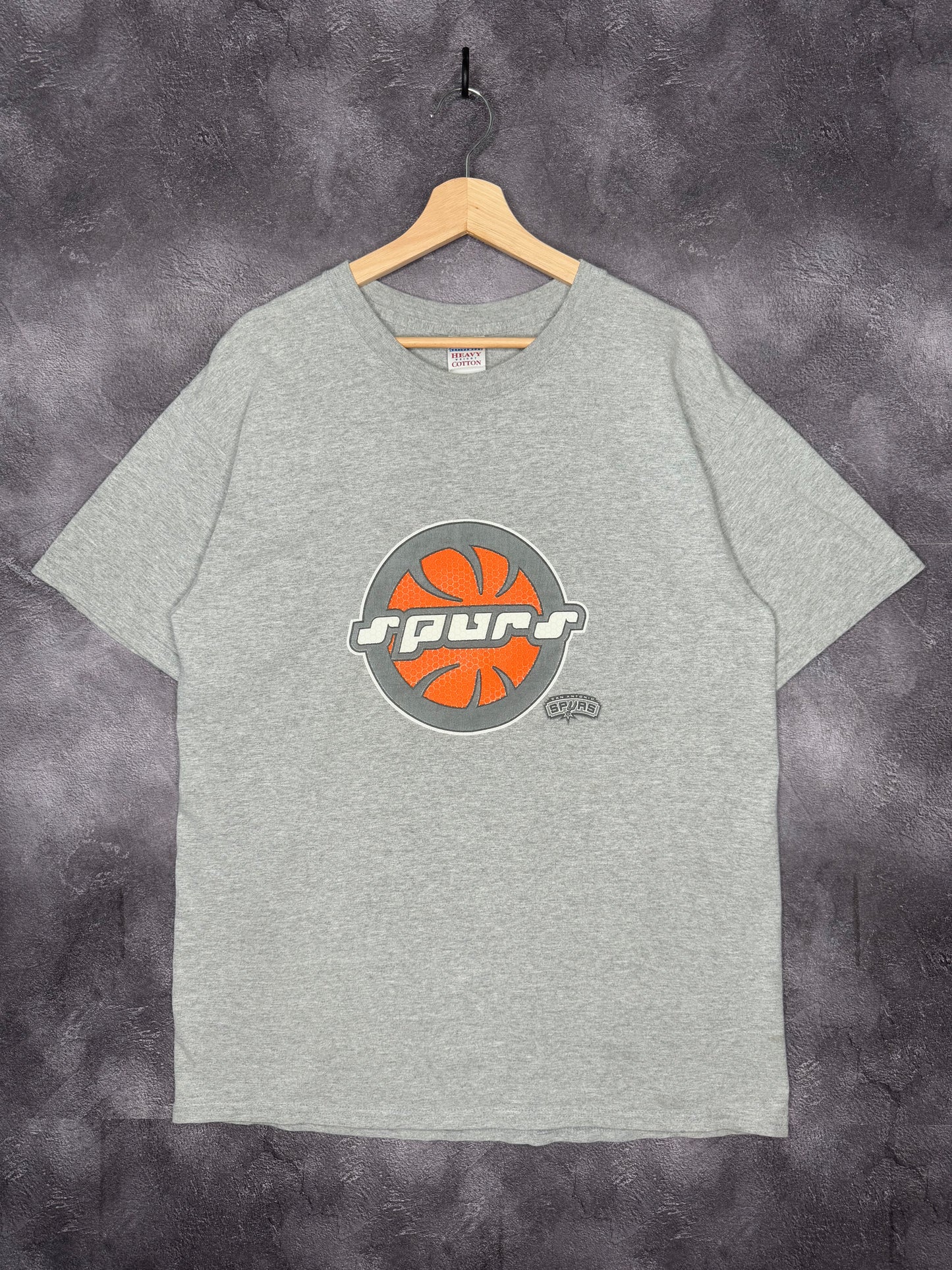 Y2K San Antonio Spurs Crazy Logo Tee XL