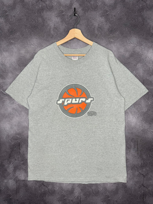 Y2K San Antonio Spurs Crazy Logo Tee XL