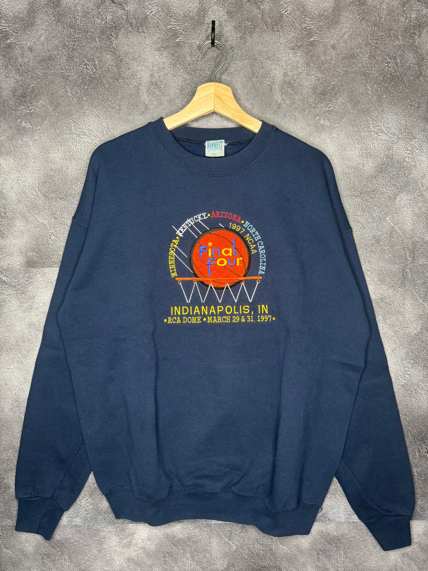 1997 NCAA Basketball Final Four Indianapolis, IN Sweatshirt XL