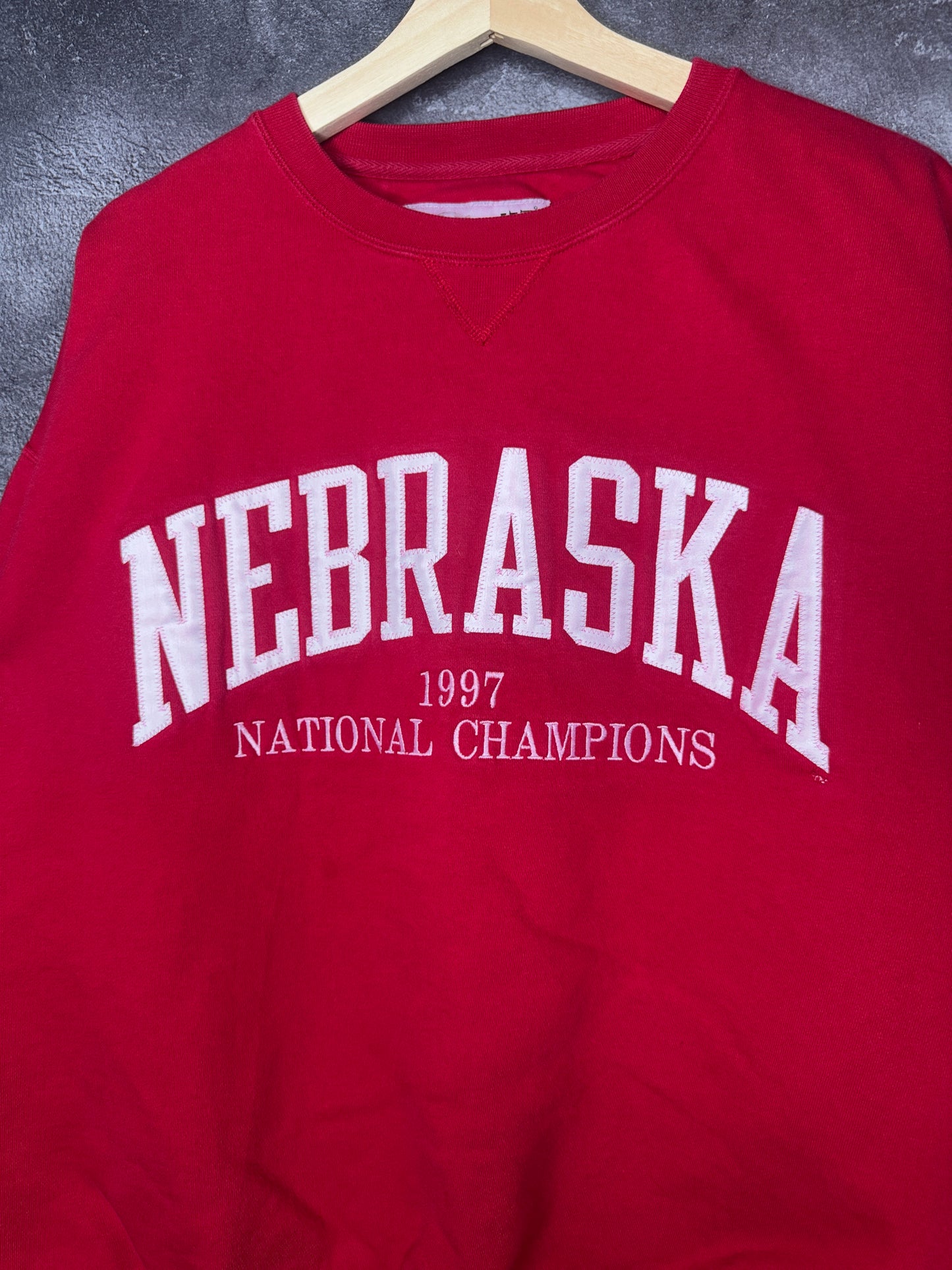 1997 Nebraska University Cornhuskers Football National Champions Sweatshirt L