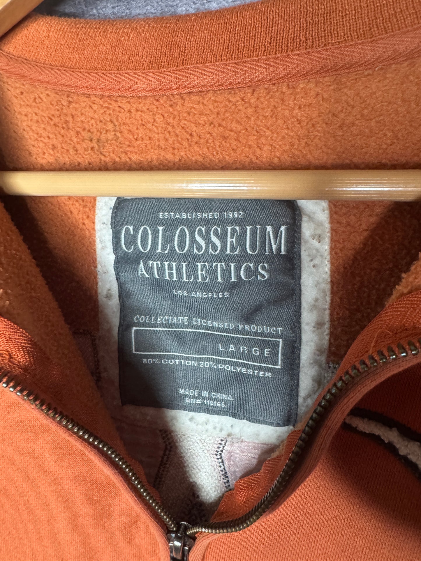 Y2K University of Texas Longhorns Colosseum Athletics Zip Up Jacket L