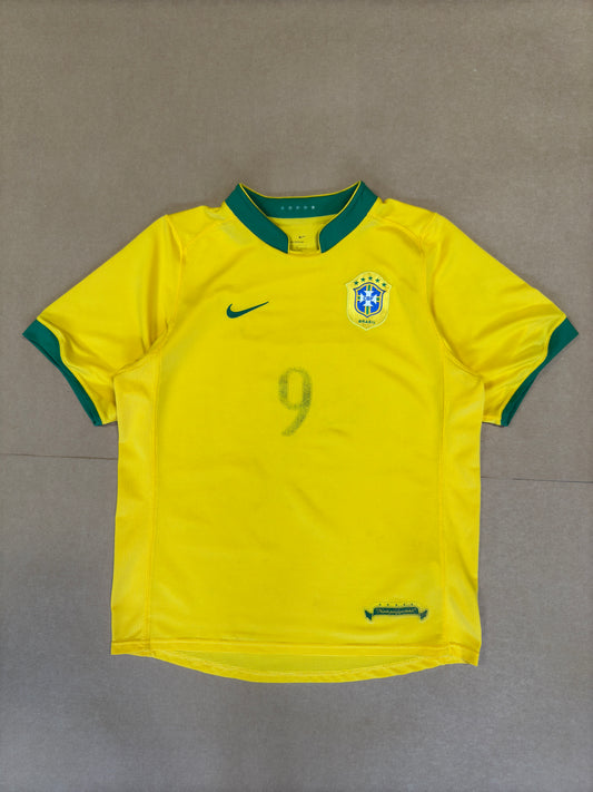 2006 World Cup Ronaldo #9 Brazil Soccer Jersey M