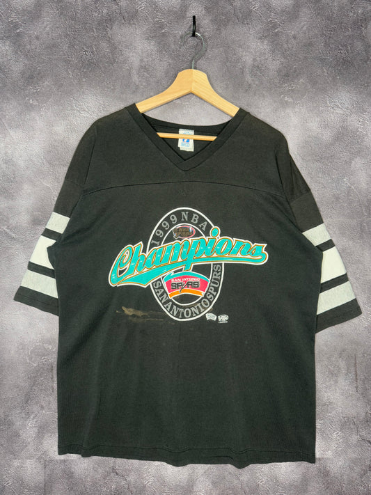 1999 San Antonio Spurs NBA Champions 1/2 Sleeve Tee XL