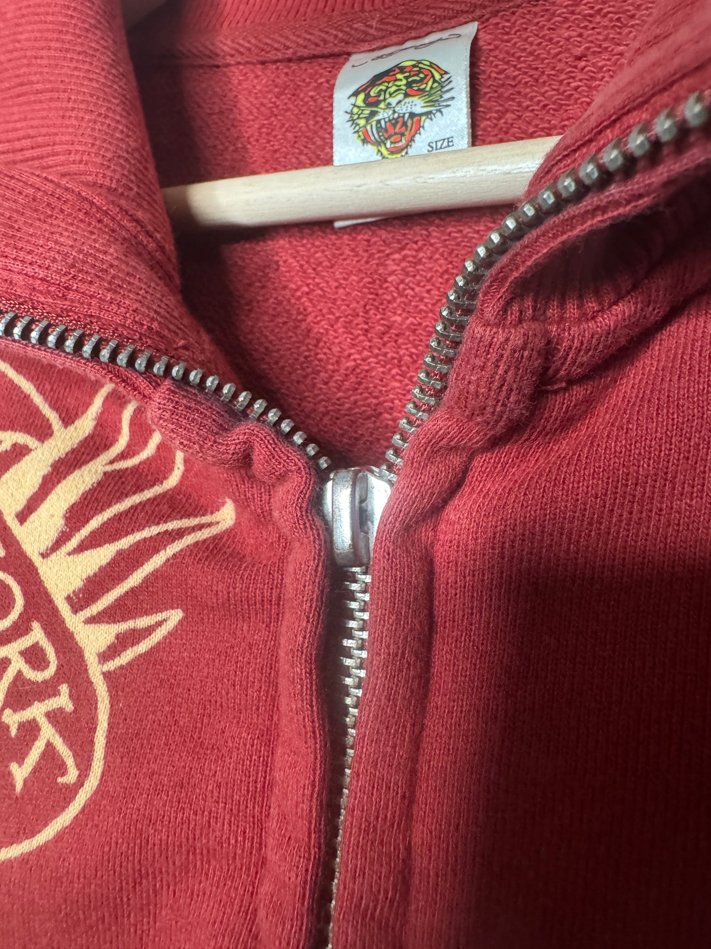 Y2K Don Ed Hardy Skull Graphic Zip Up Jacket XL