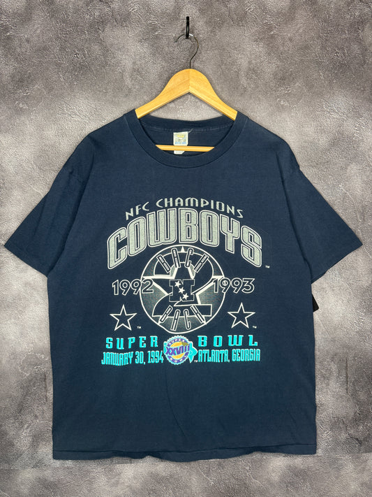 1994 Dallas Cowboys Back to Back Super Bowl Champions Tee XL