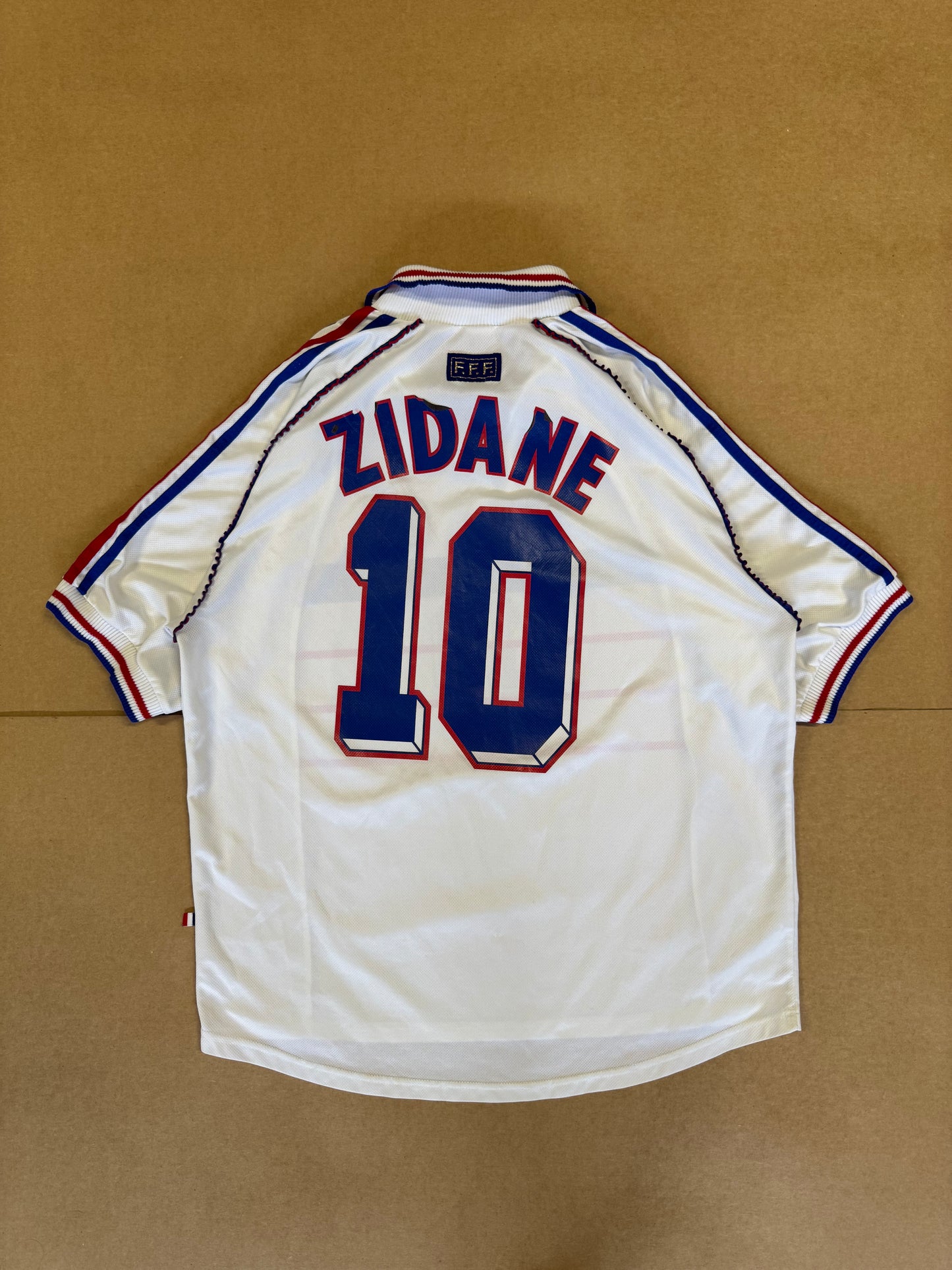 1998 World Cup Zidane #10 France Soccer Jersey XL