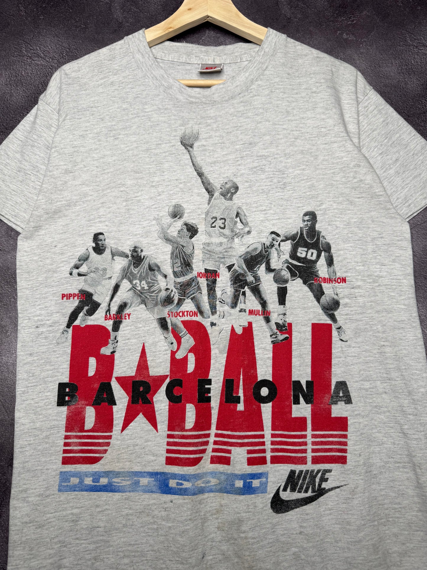 1992 Nike Barcelona Dream Team Just Do It Tee M