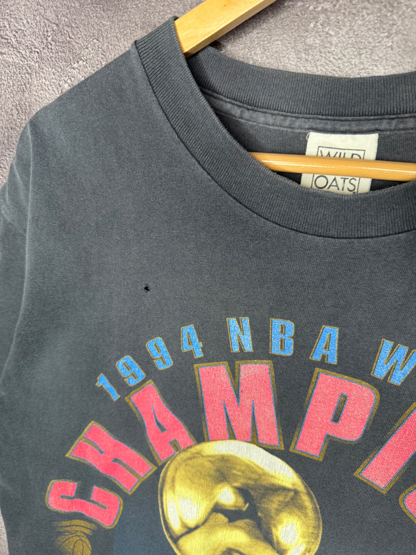 1994 Houston Rockets NBA Champions Faded Starter Tee L