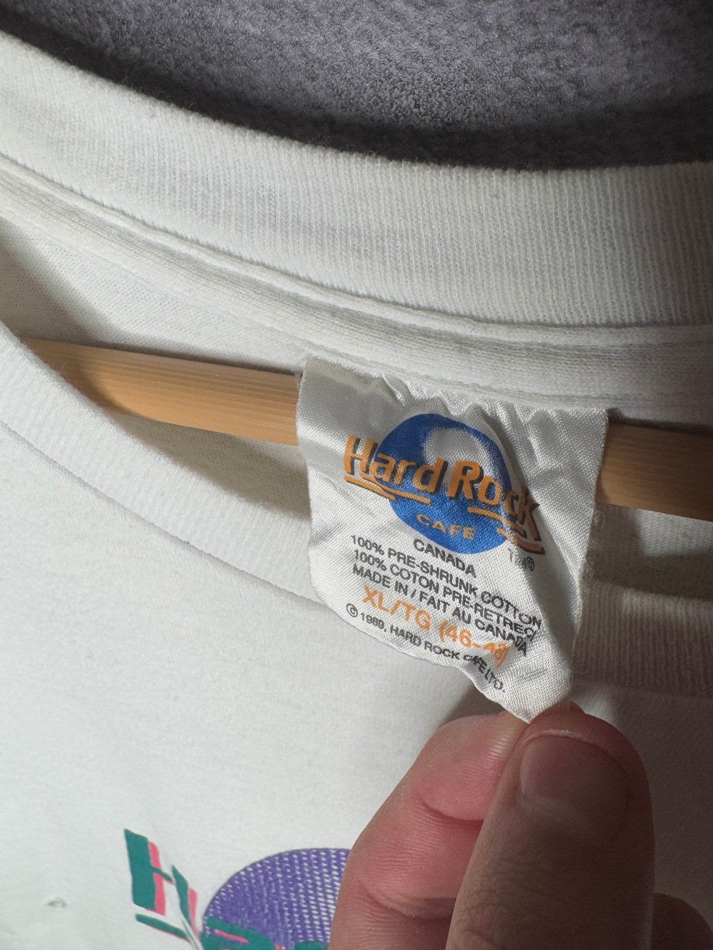 1989 Hard Rock Cafe Toronto Skydome Tee XL
