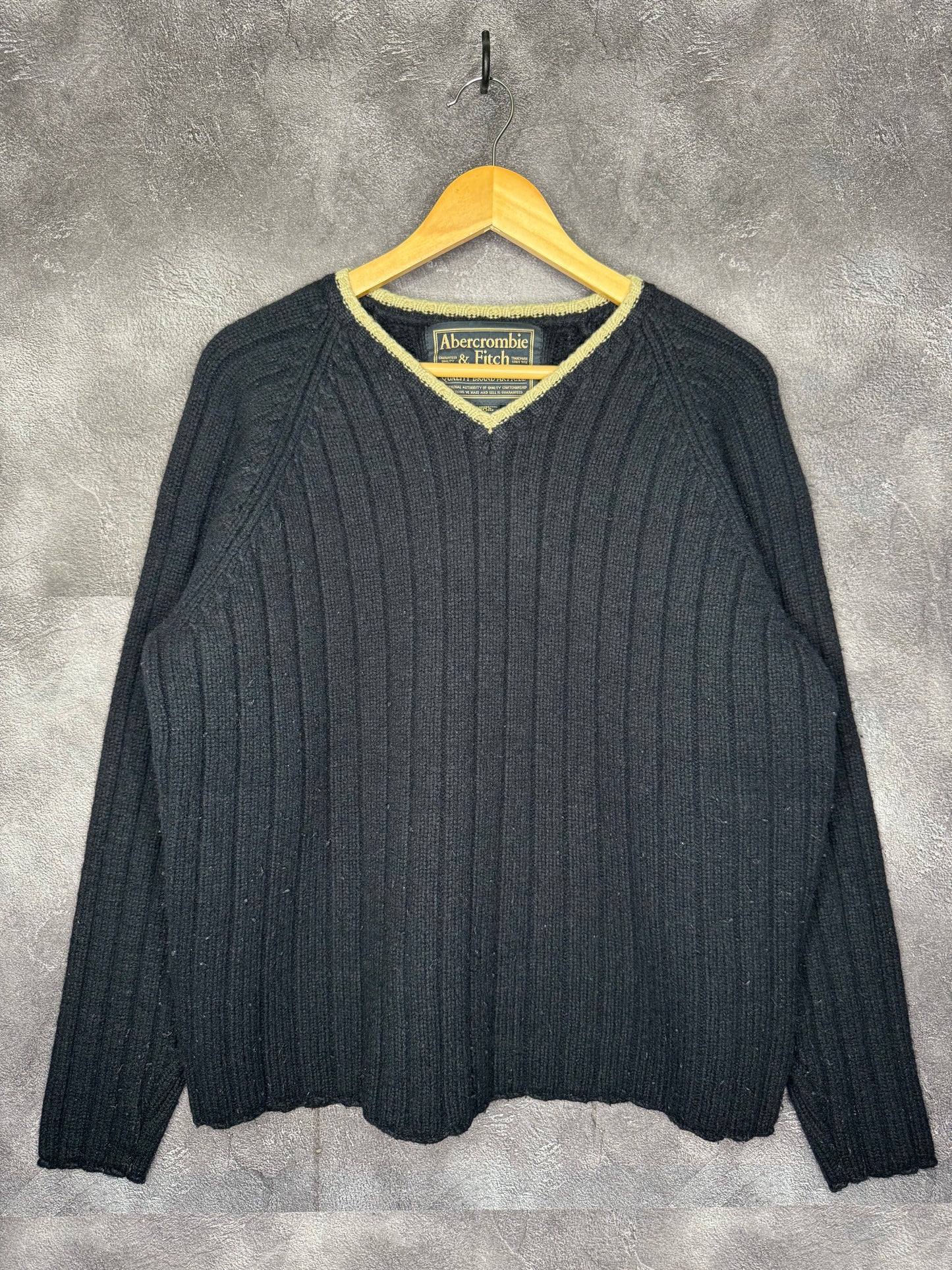 Y2K Abercrombie & Fitch V-neck knit Sweatshirt M