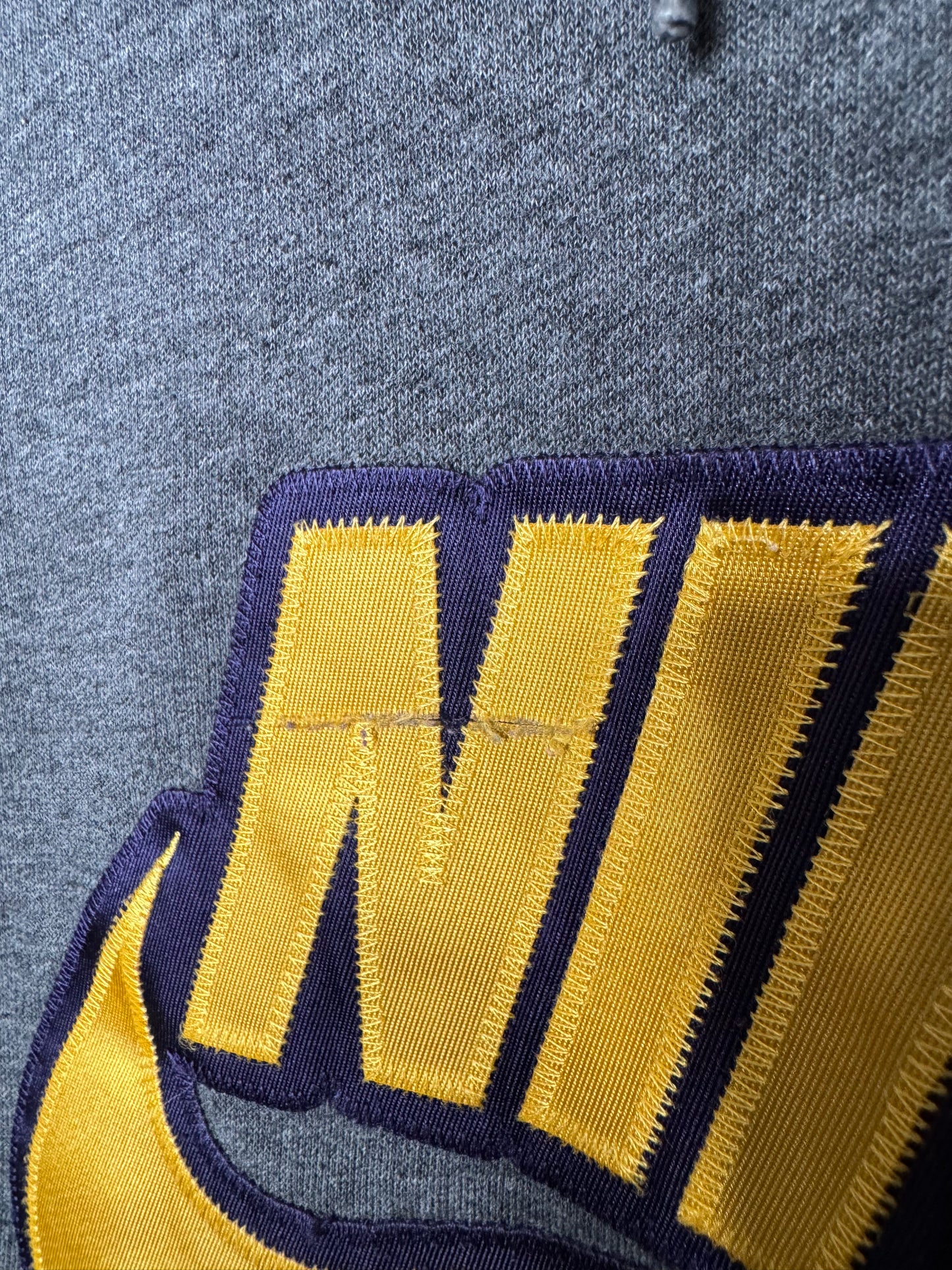 Y2K Nike Purple/Yellow Swoosh Hoodie M