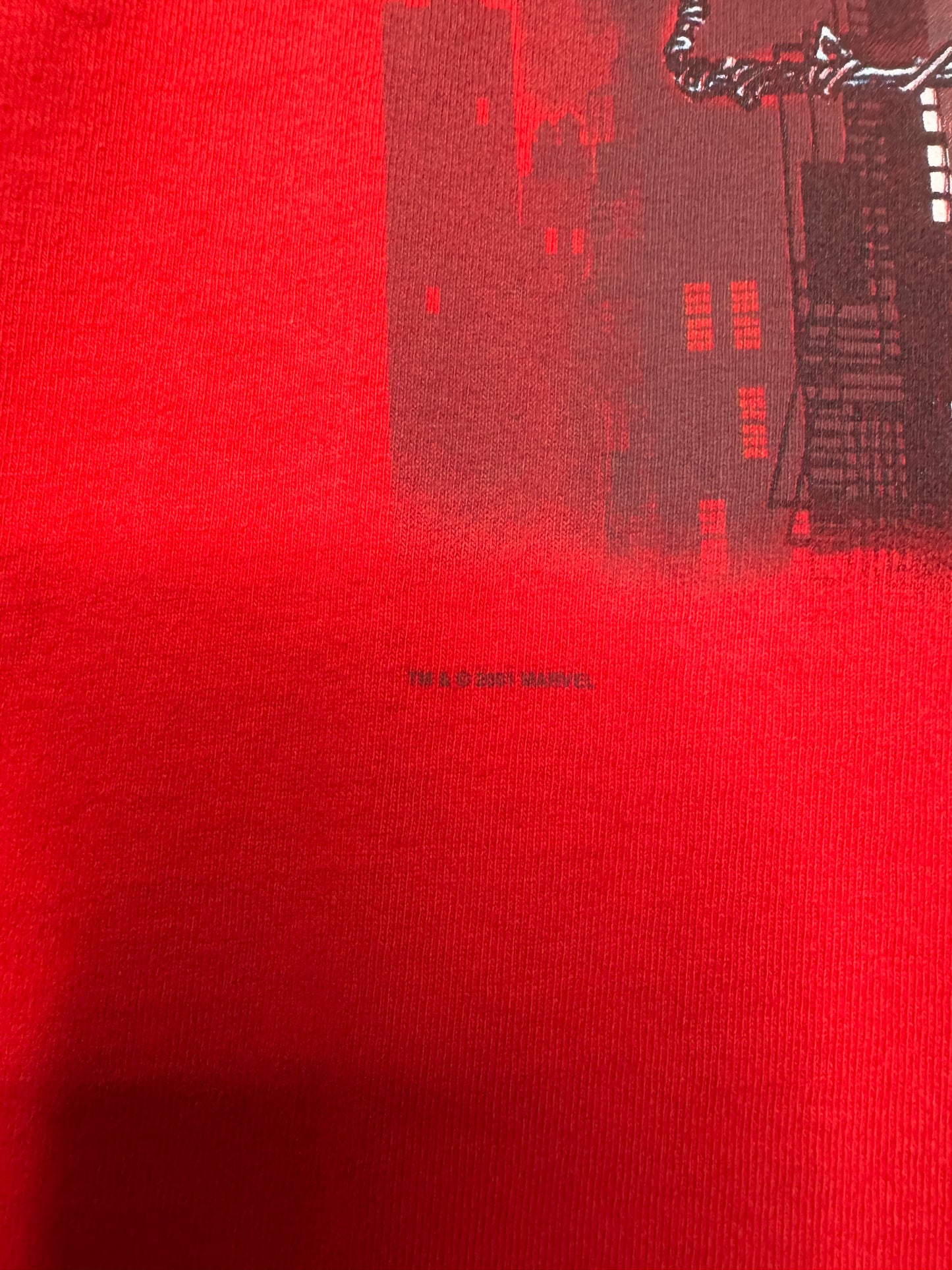 2001 Spiderman Superhero Marvel USA Flag Tee L