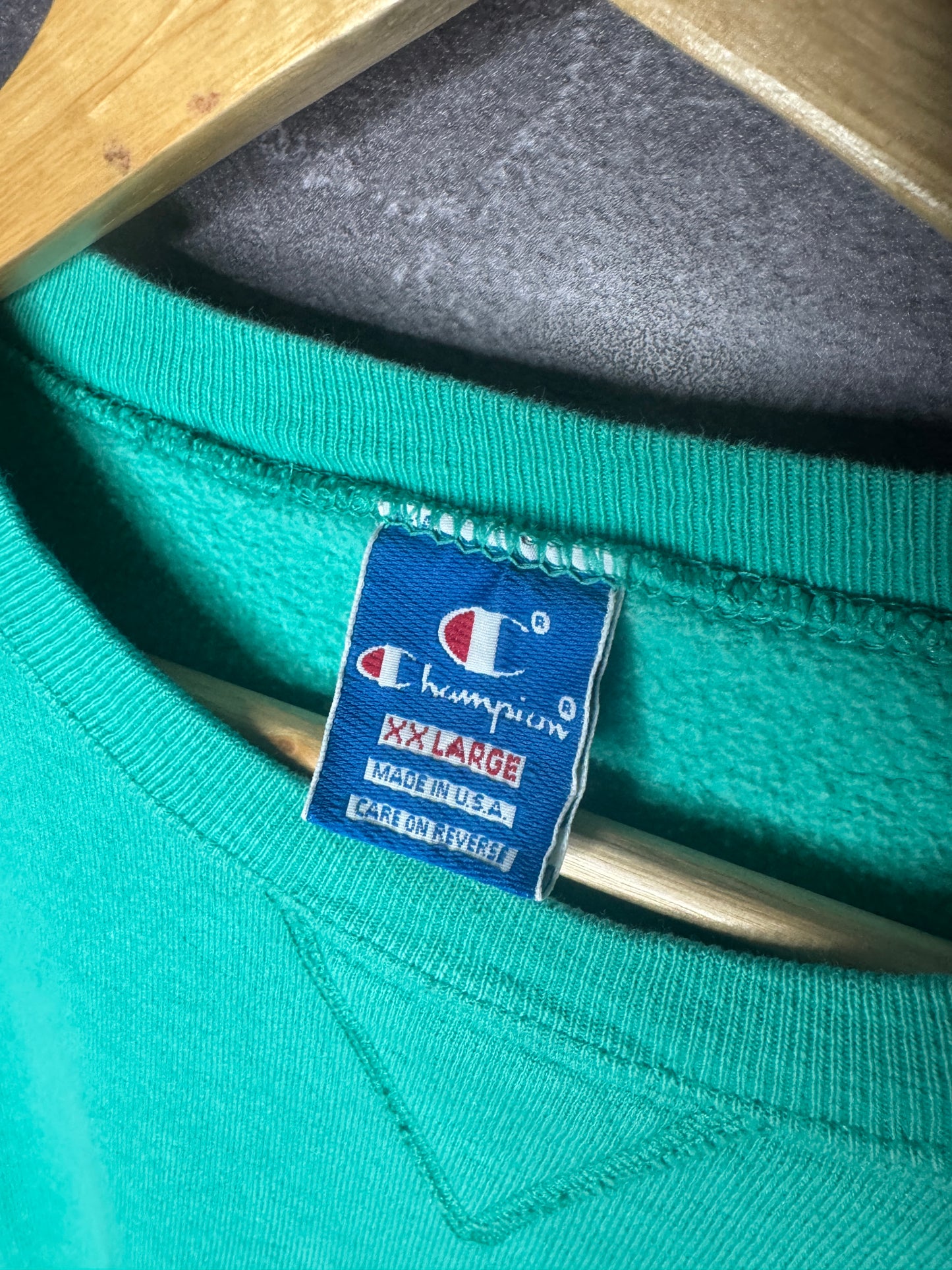 90s Teal Aqua Champion Sweatshirt L