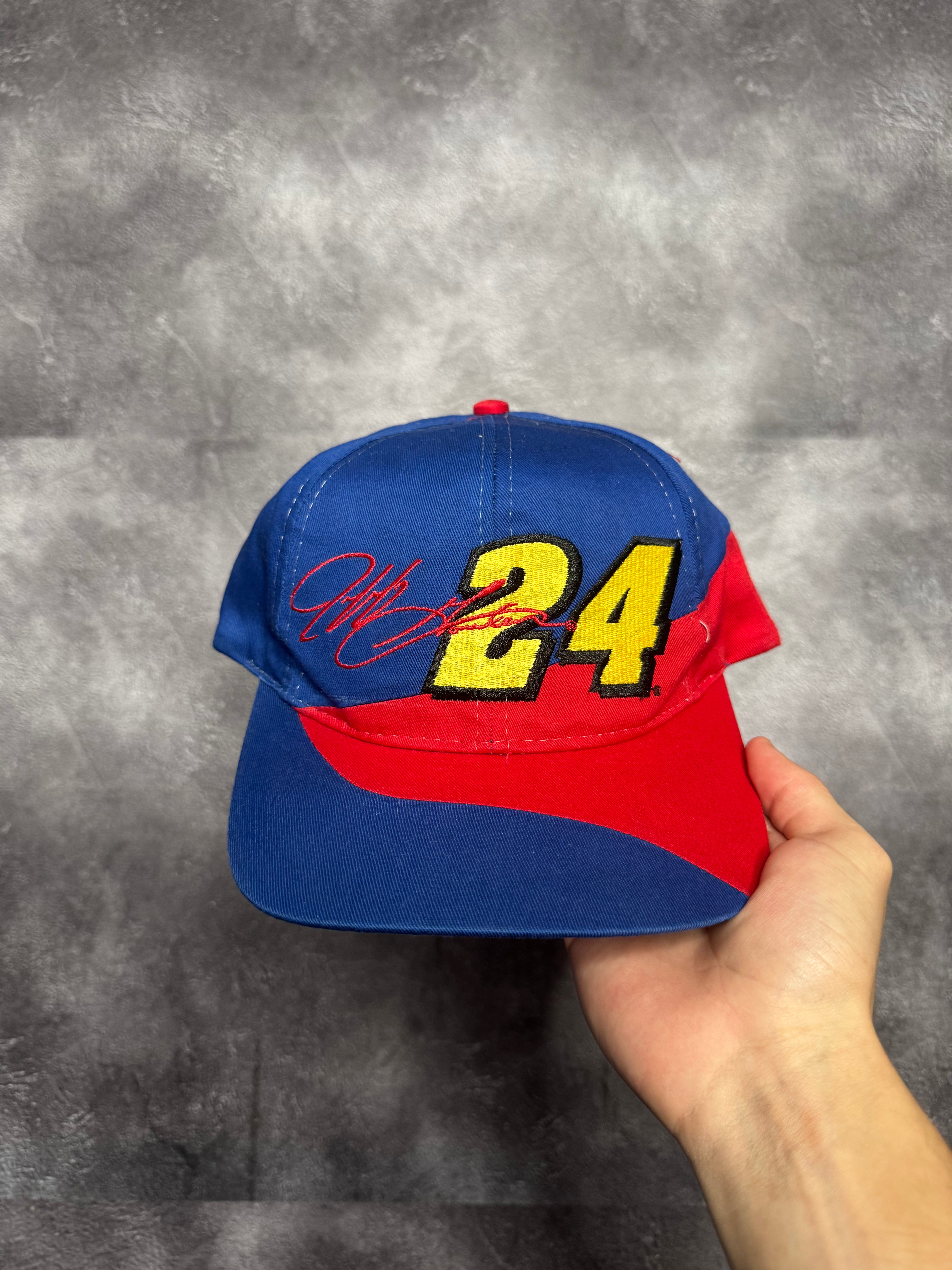 unopened gift キャップ fuckthisindustry y2k Y2K Jeff Gordan 24 Nascar Oupont Snapback Hat – Project Throwback Vtg