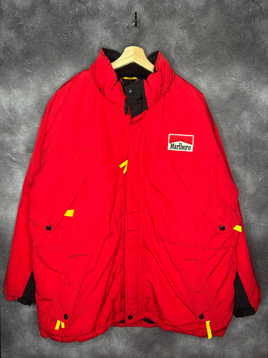 90s Marlboro Utility Puffer Jacket 2XL