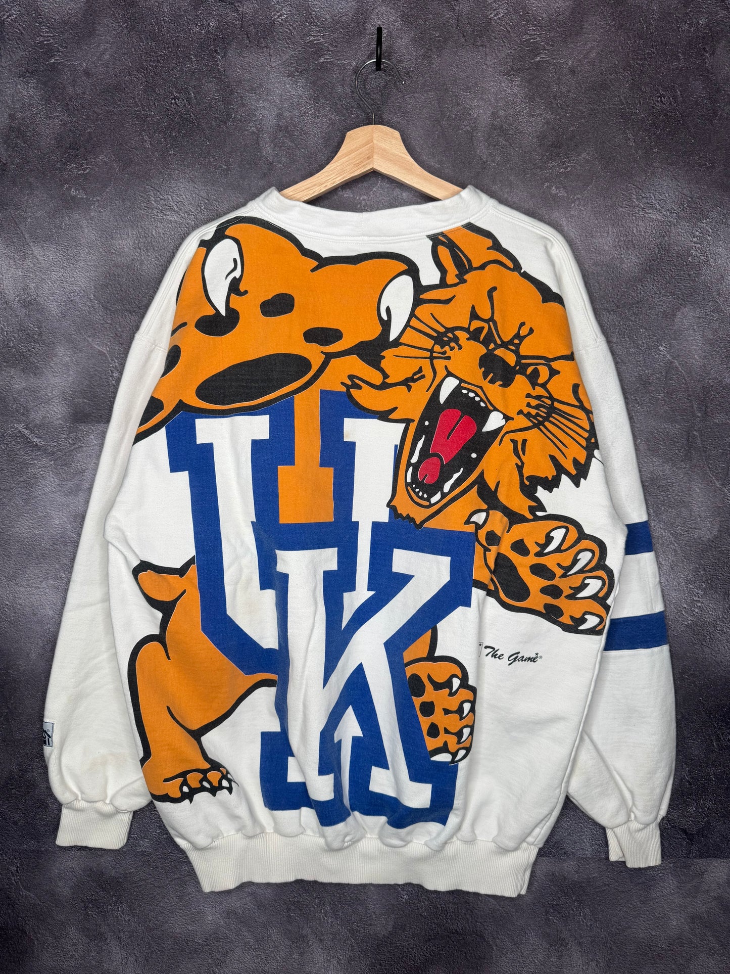 90s University of Kentucky Wildcats AOP The Game Sweatshirt XL