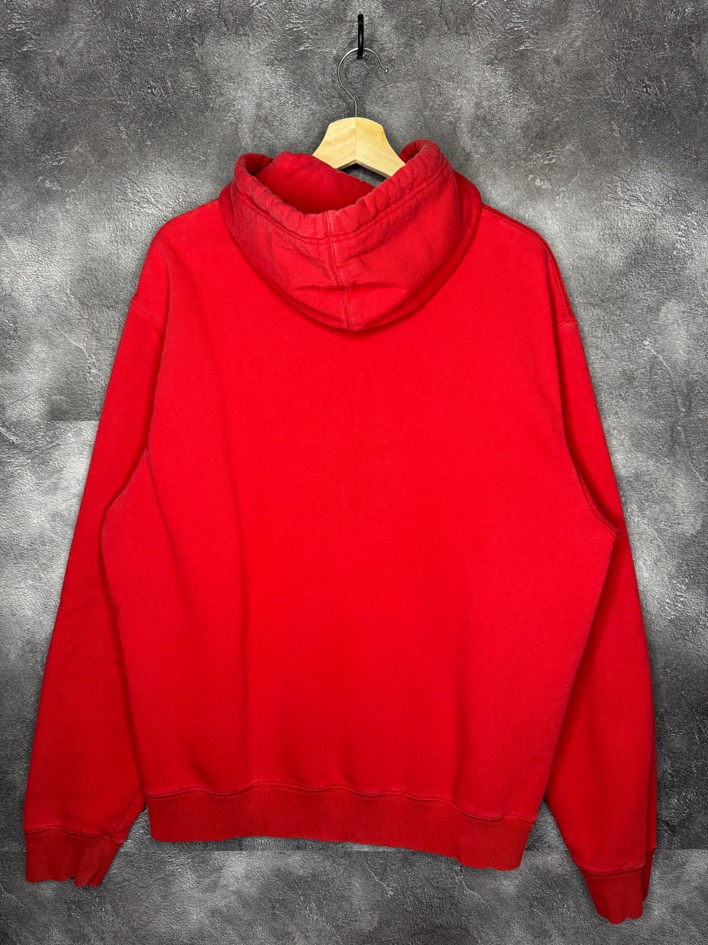 Y2K Red Nike Fluff Swoosh Hoodie Size L