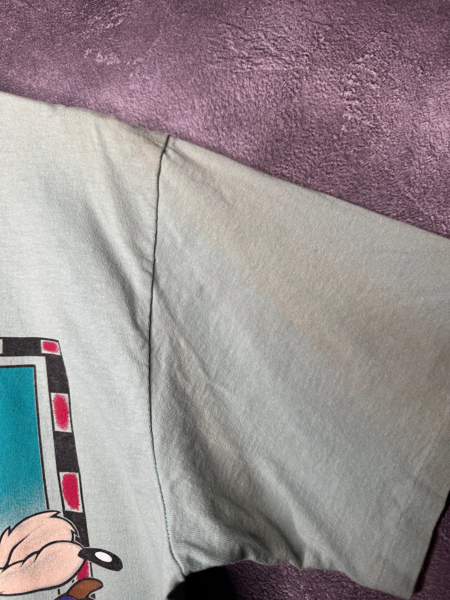 1995 Looney Tunes Bugs Bunny Donald Duck Rollerskating Tee XL