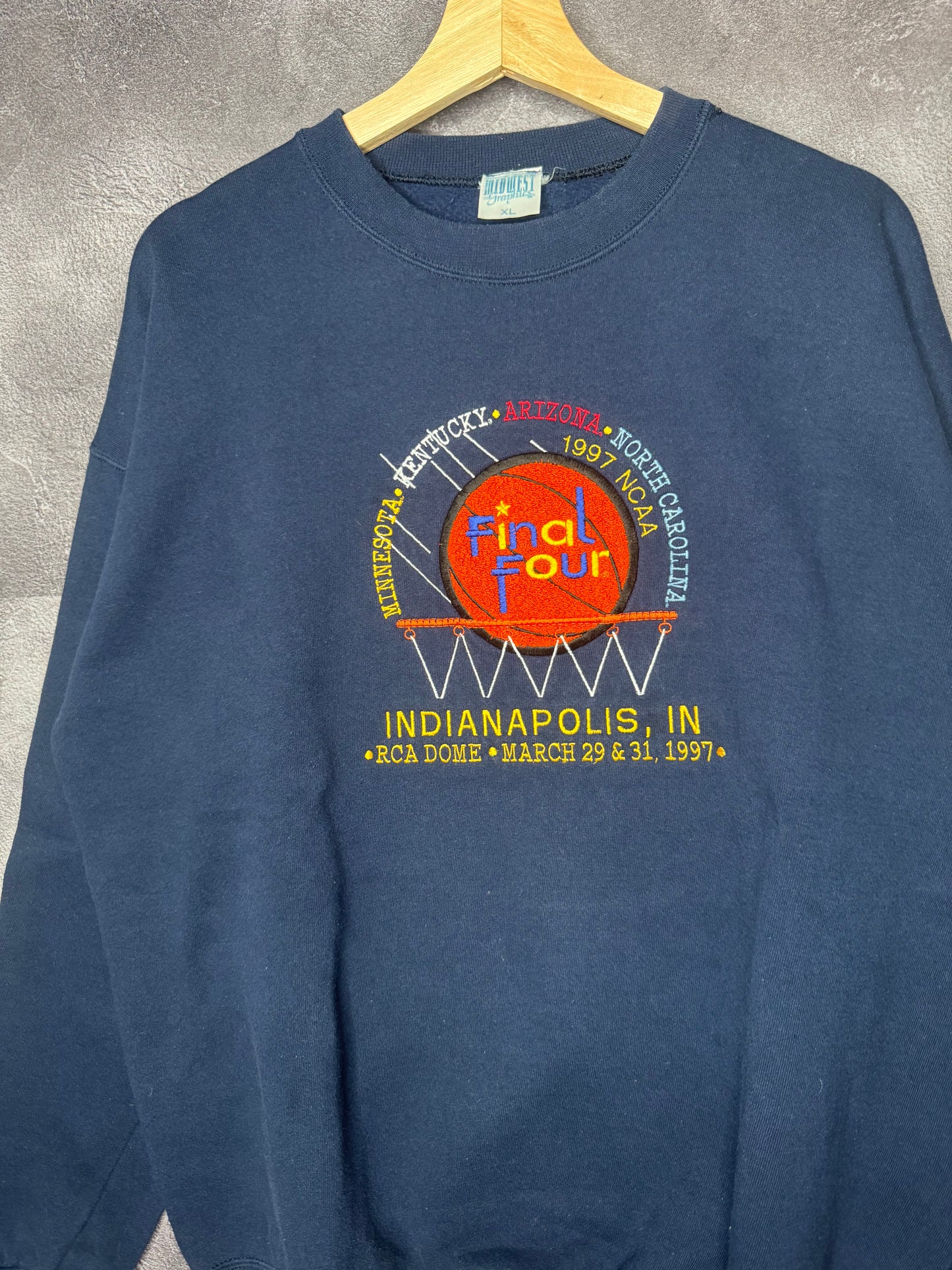 1997 NCAA Basketball Final Four Indianapolis, IN Sweatshirt XL