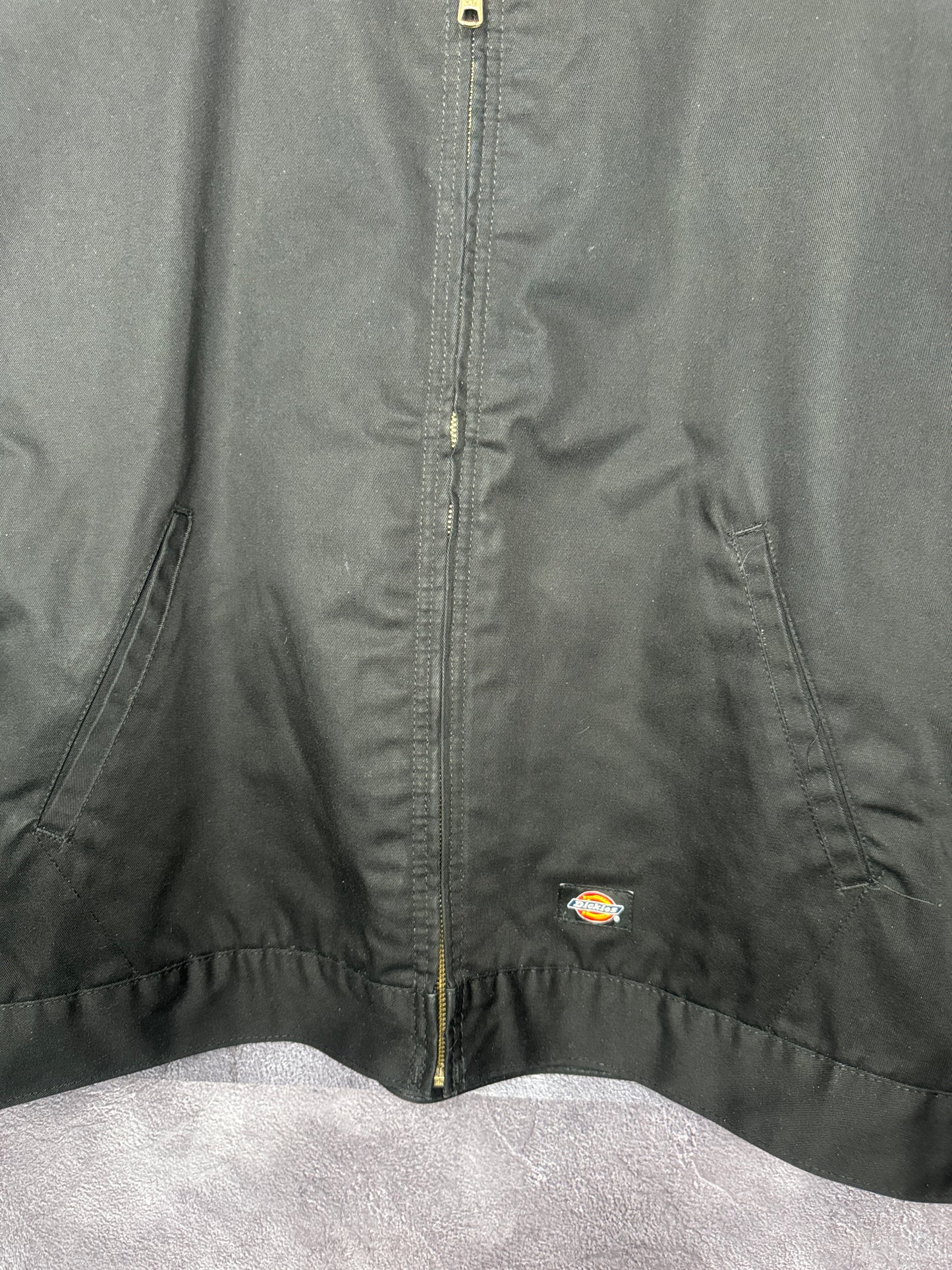 Y2K Dickies Workwear Black Collared Jacket 3XL