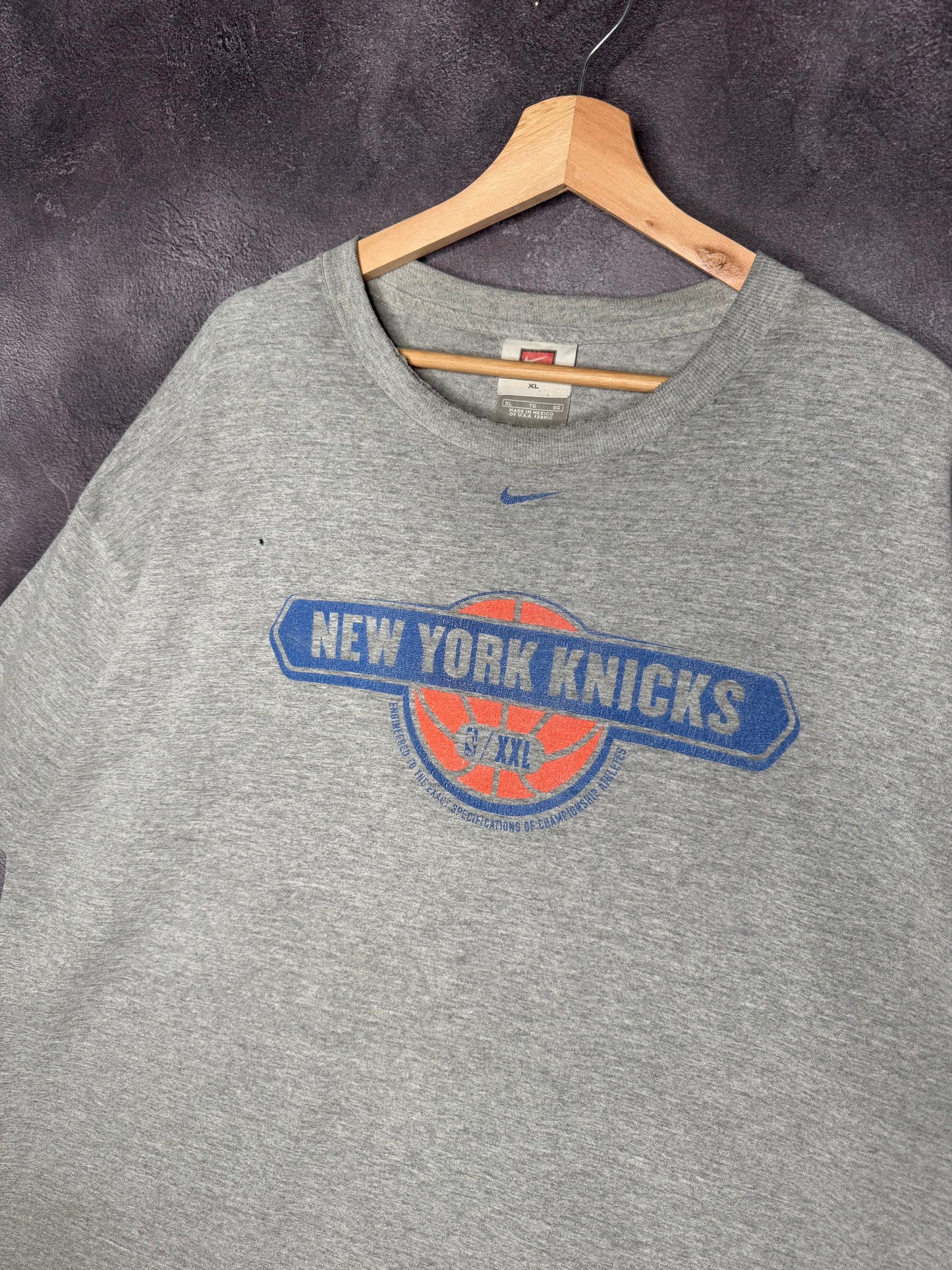 90s New York Knicks Nike  Centerswoosh Tee XL