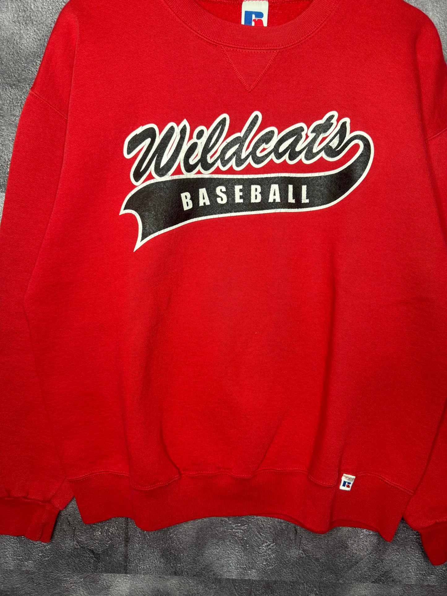 90s University of Arizona Wildcats Baseball Russell Athletic Sweatshirt L
