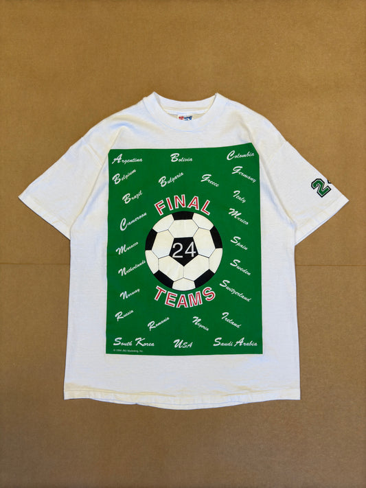 1994 World Cup Final 24 Teams Italy Tee L