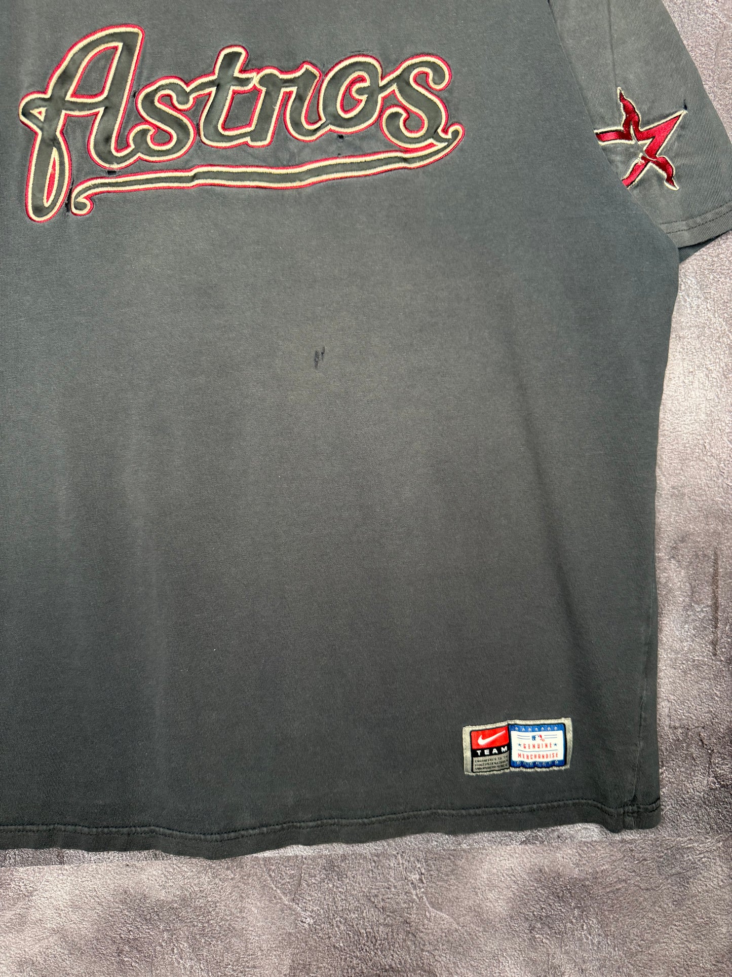Y2K Houston Astros Nike Team Centerswoosh Tee L